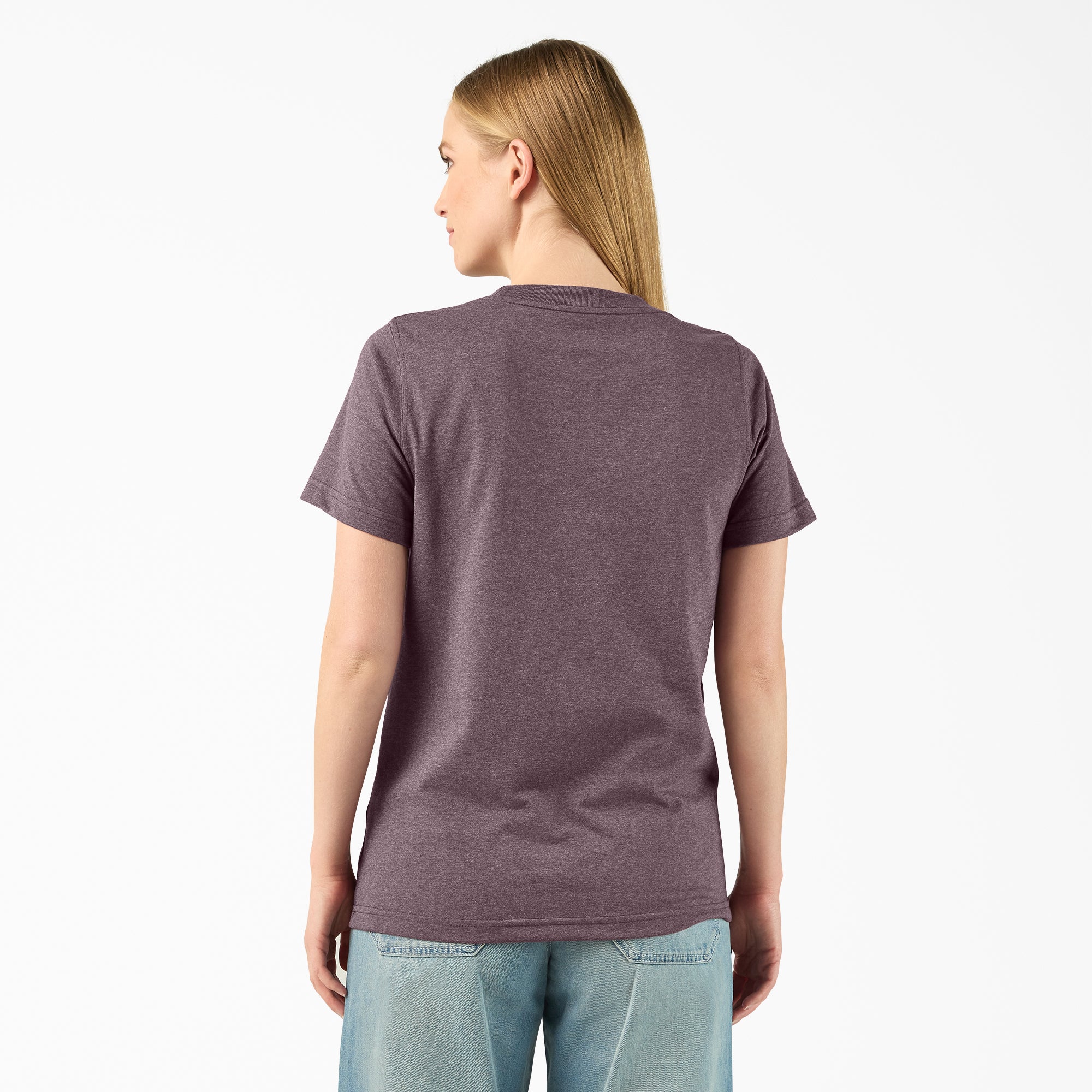 Women's Heavyweight Short Sleeve Pocket T-Shirt - 图片 2