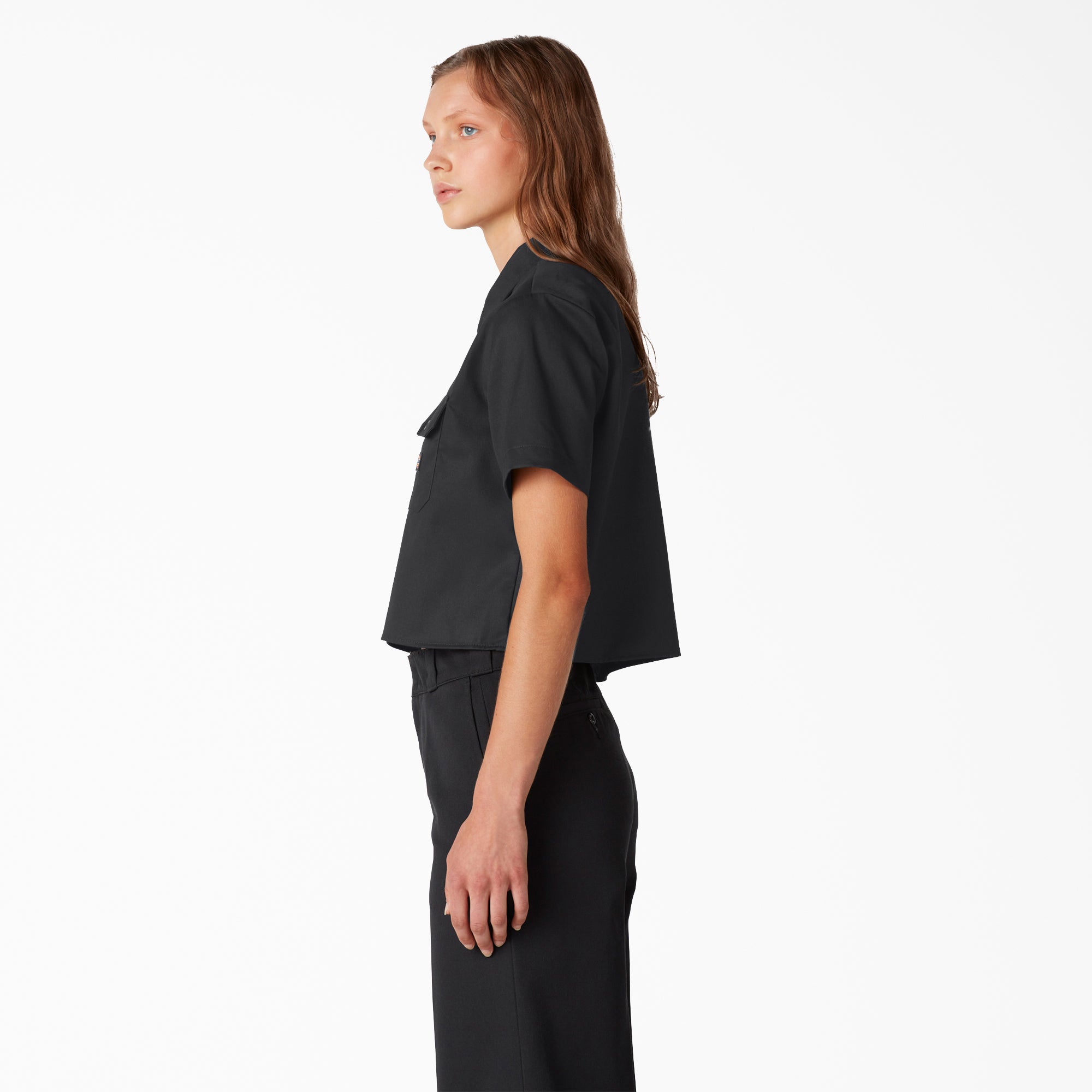 Women's Cropped Work Shirt - 图片 3