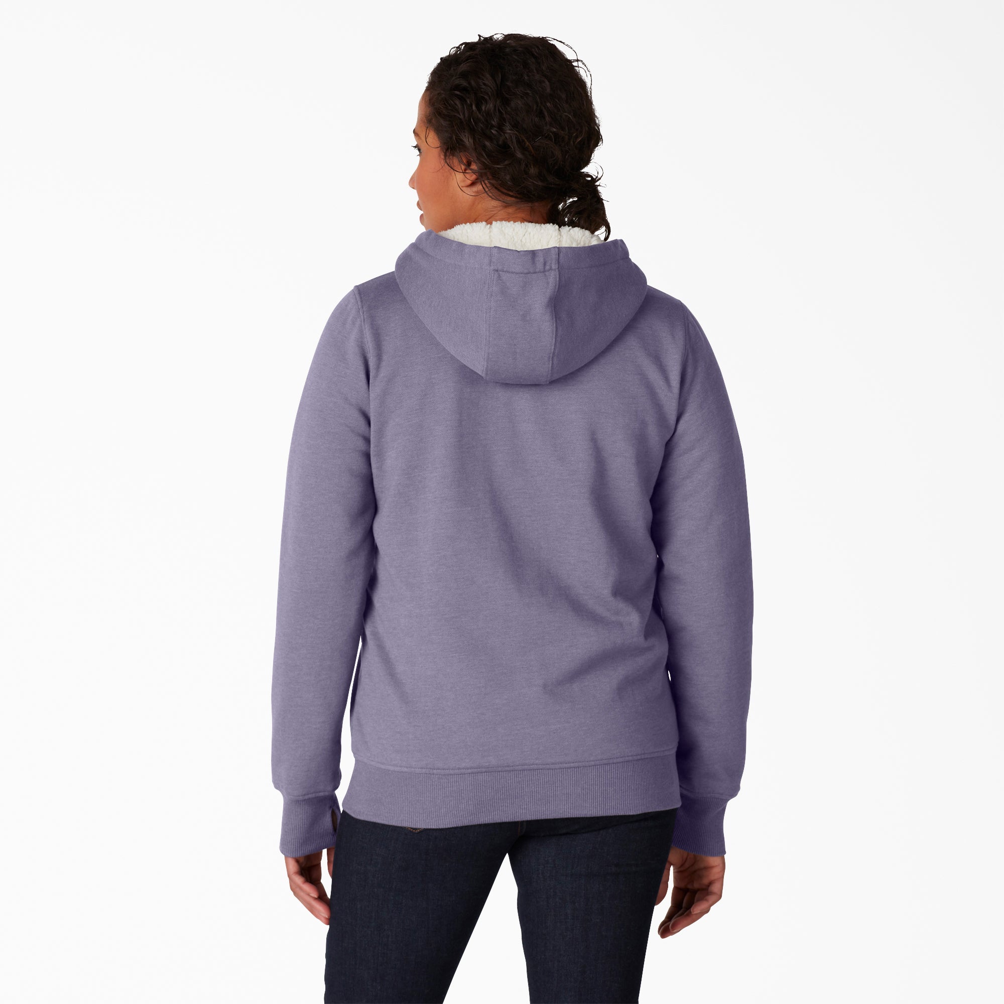 Women's High Pile Fleece Lined Hoodie - 图片 2