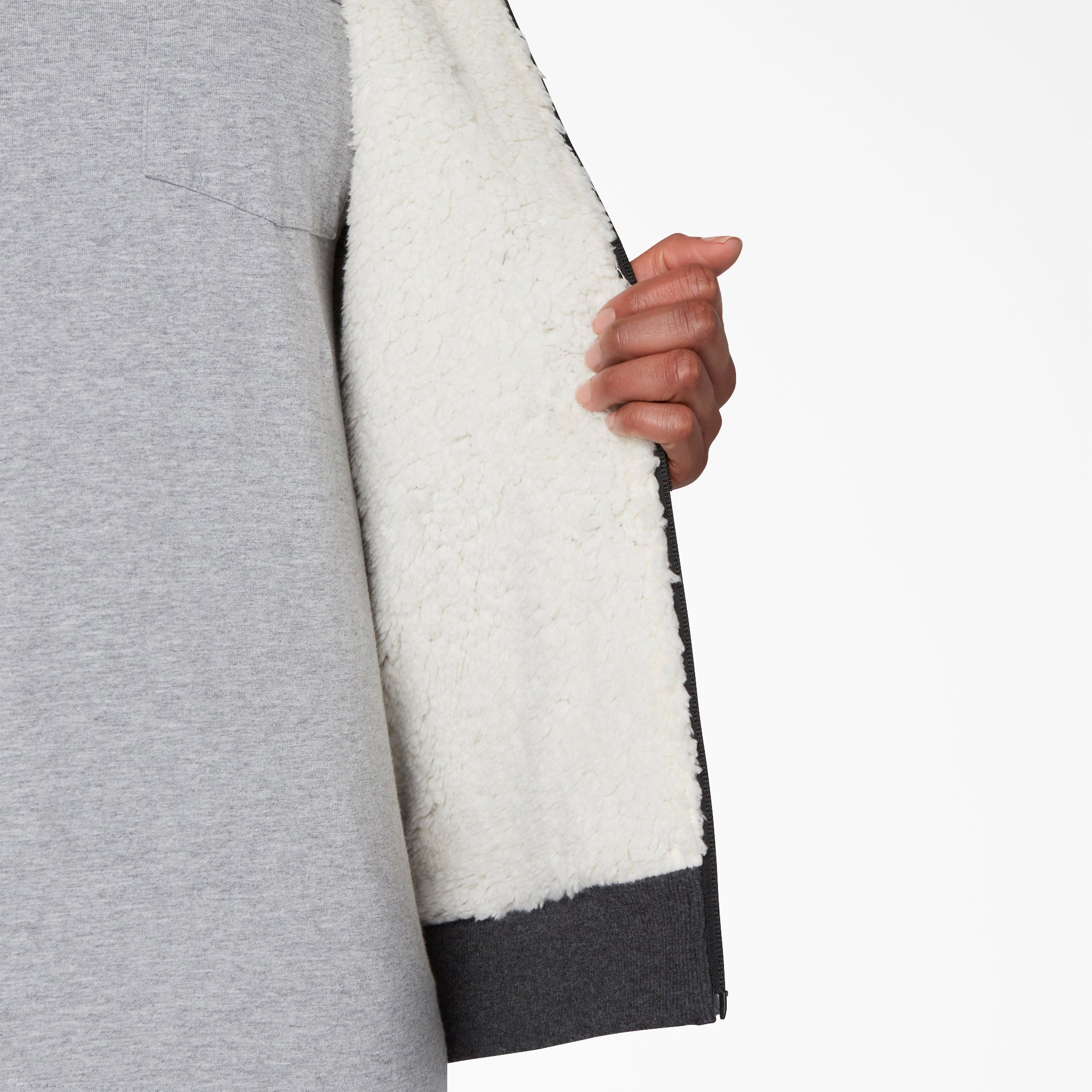 Women's High Pile Fleece Lined Hoodie - 图片 5