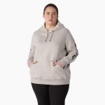 Women's Plus Water Repellent Sleeve Logo Hoodie