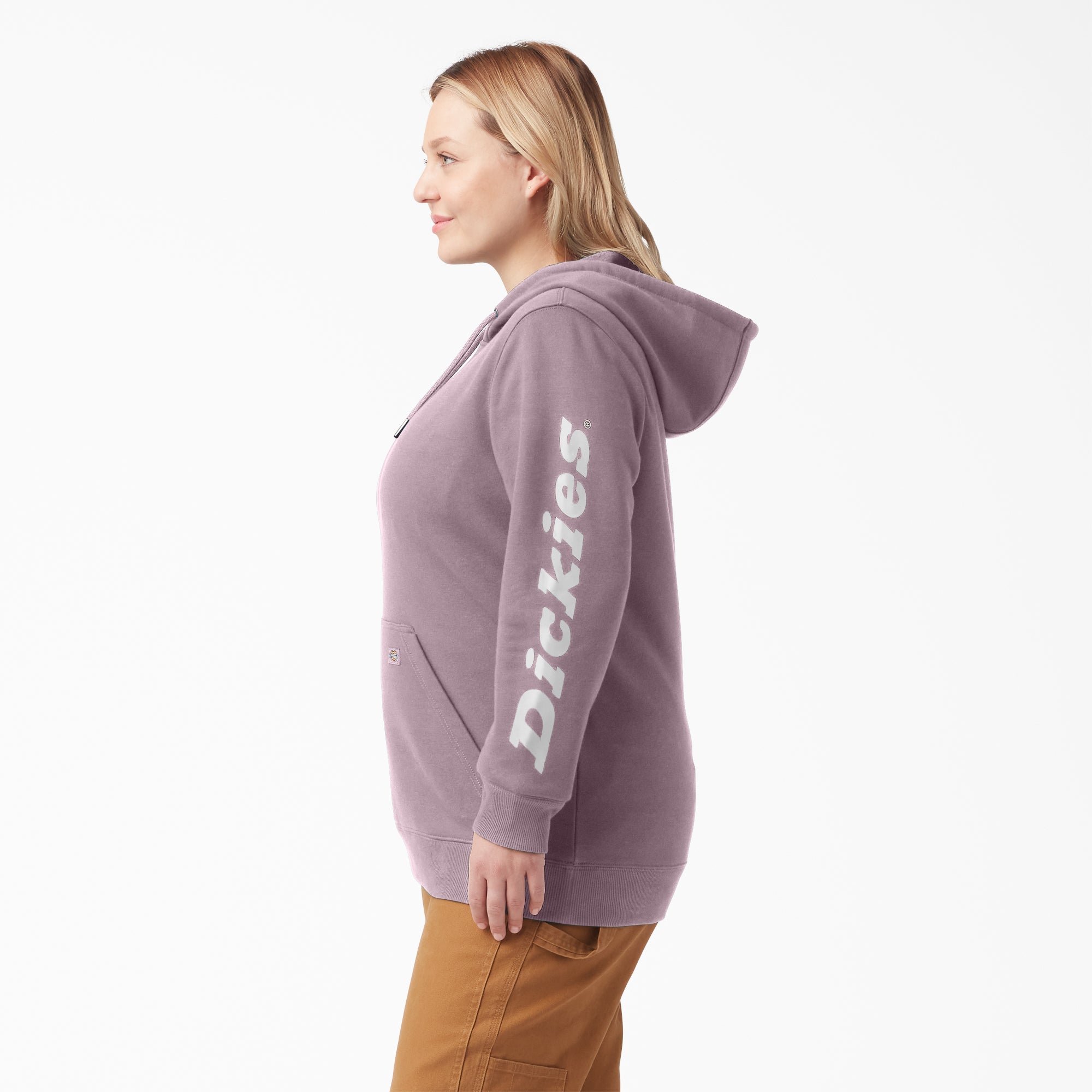 Women's Plus Water Repellent Sleeve Logo Hoodie - 图片 3