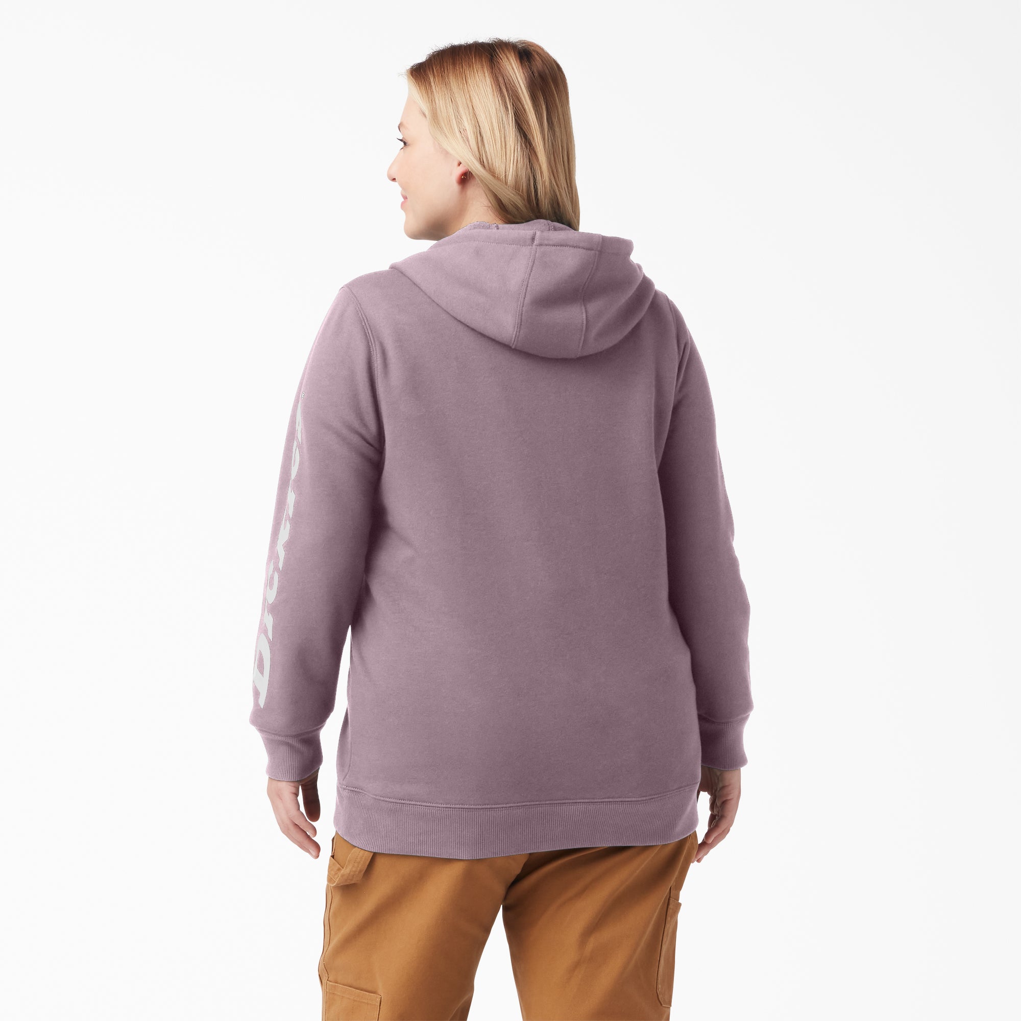 Women's Plus Water Repellent Sleeve Logo Hoodie - 图片 2