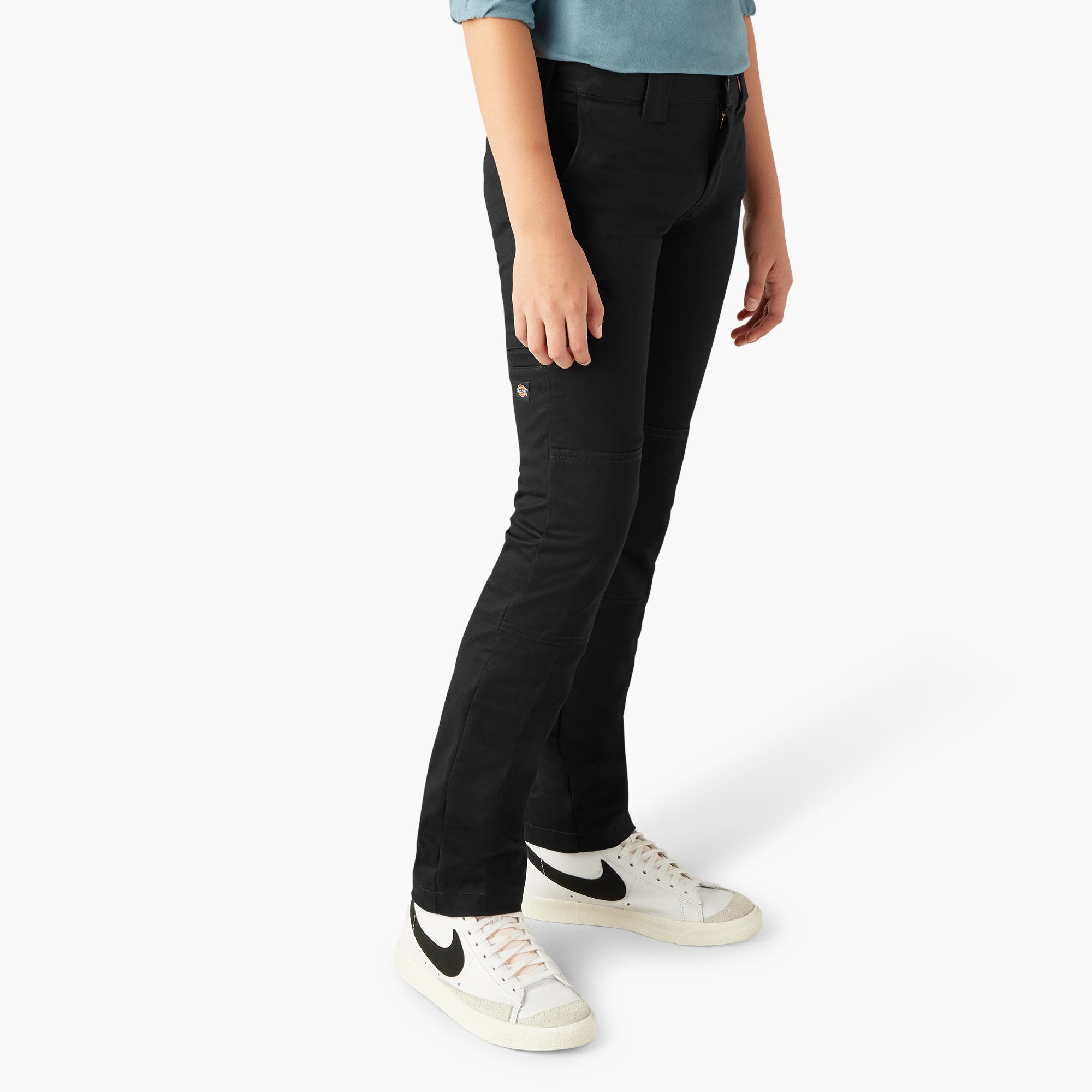 Boys' FLEX Skinny Fit Double Knee Pants. 4-20 - 图片 4