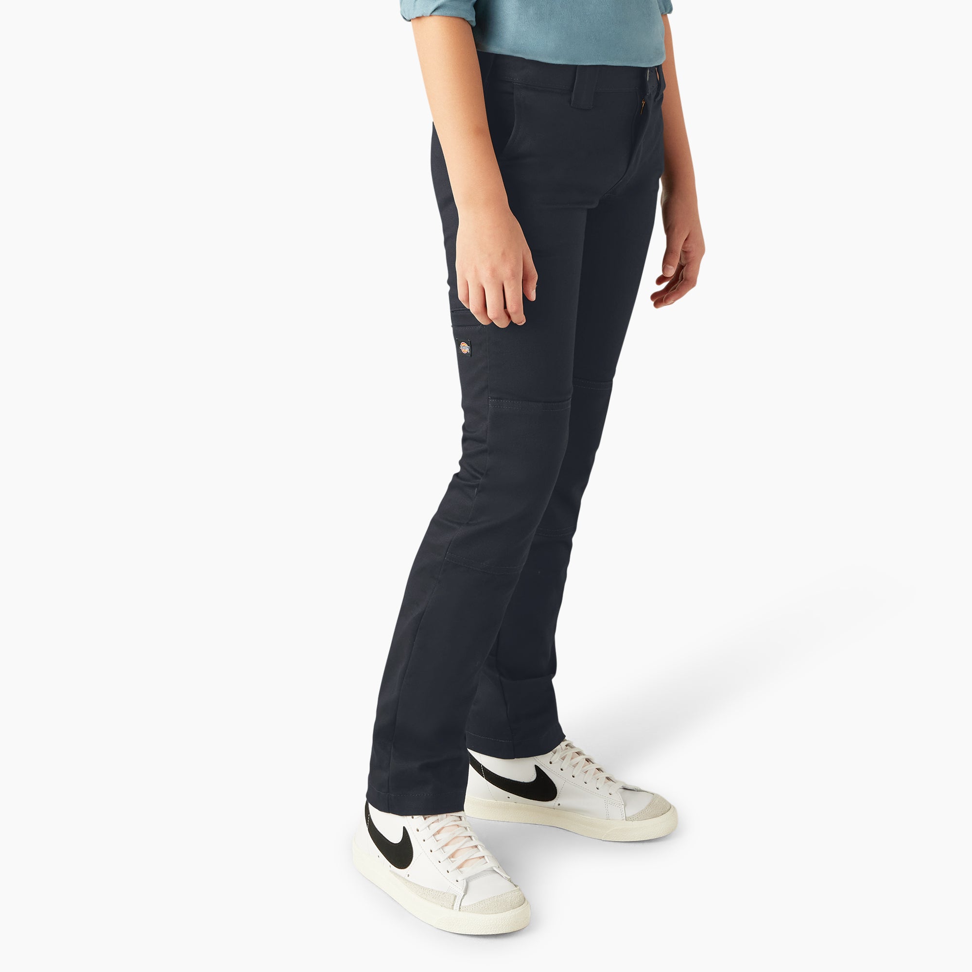 Boys' FLEX Skinny Fit Double Knee Pants. 4-20 - 图片 4