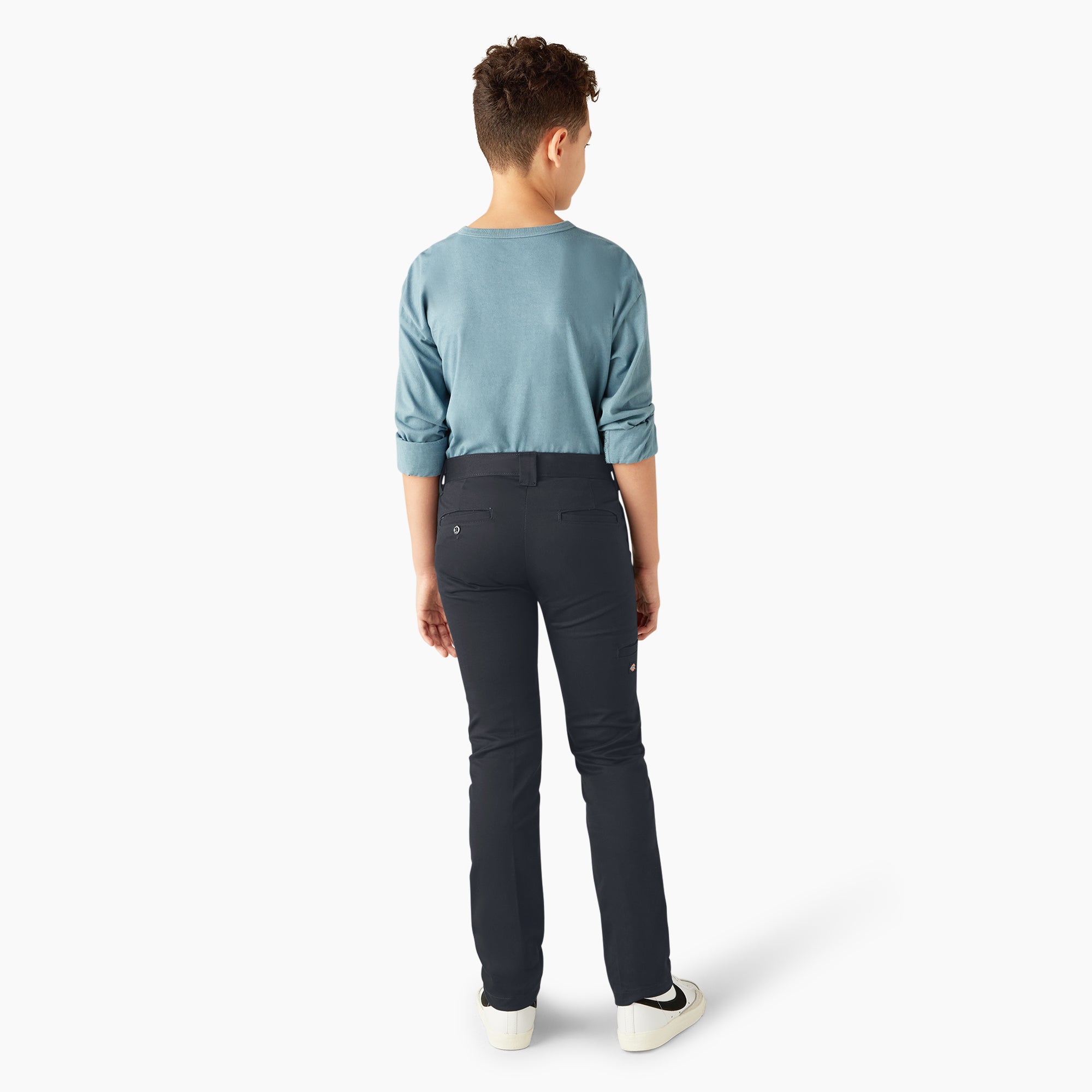 Boys' FLEX Skinny Fit Double Knee Pants. 4-20 - 图片 6