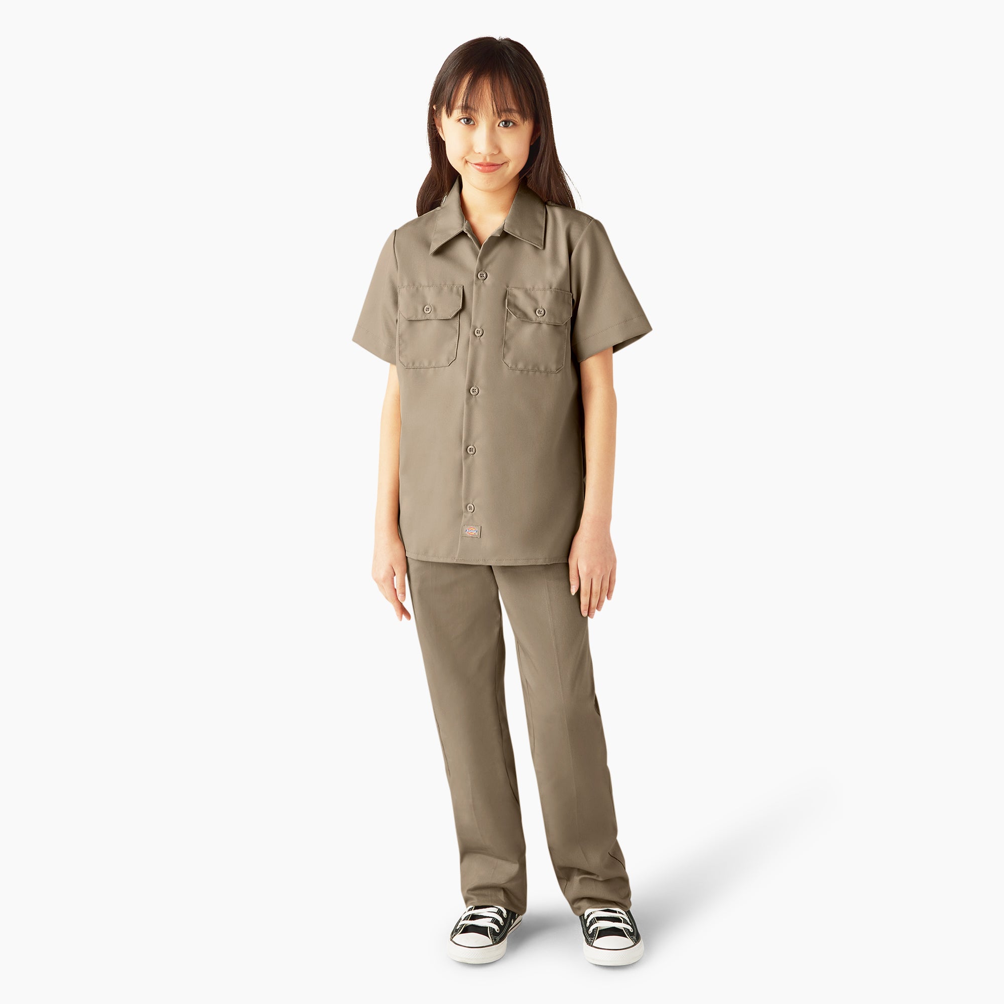 Kids' Short Sleeve Work Shirt - 图片 4