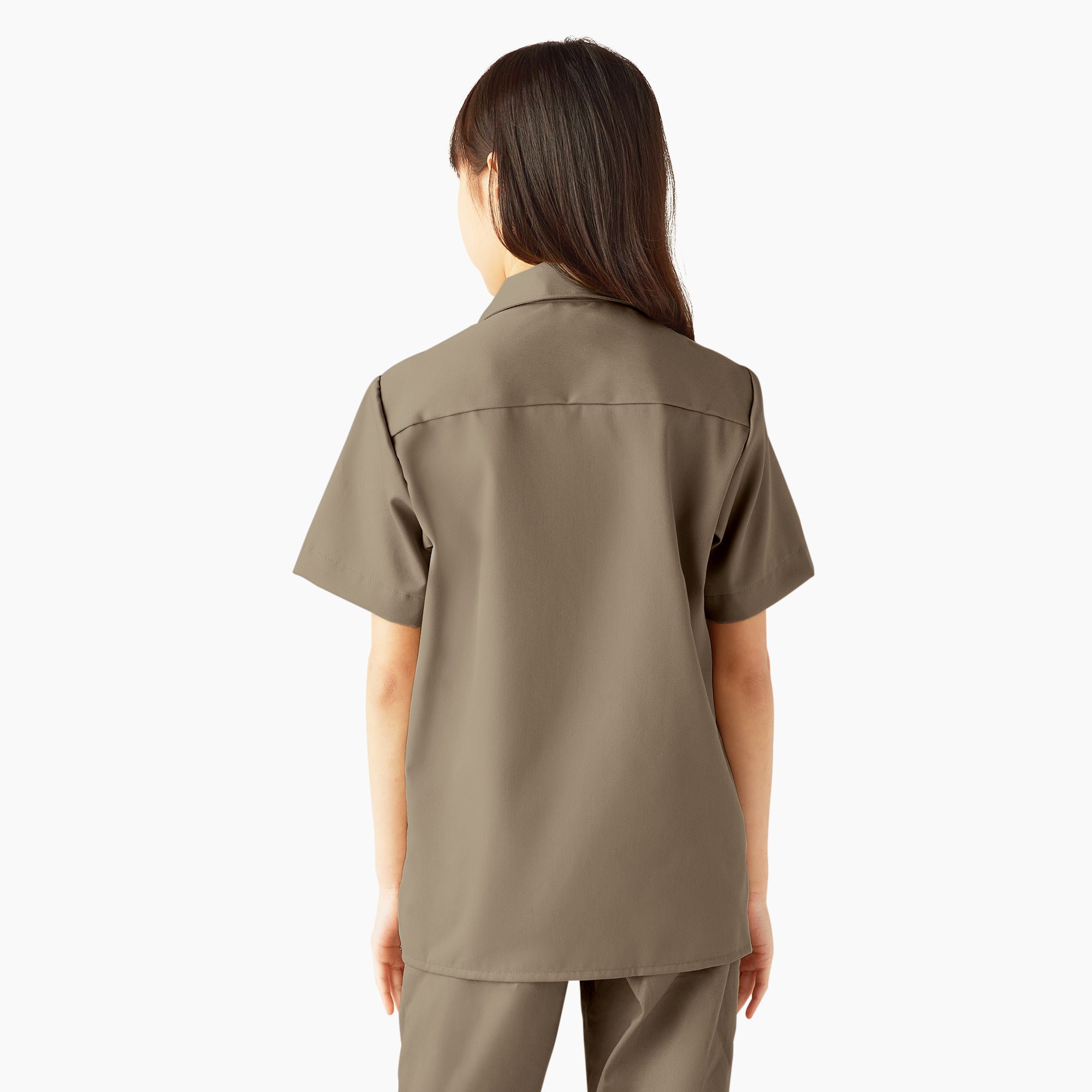 Kids' Short Sleeve Work Shirt - 图片 2