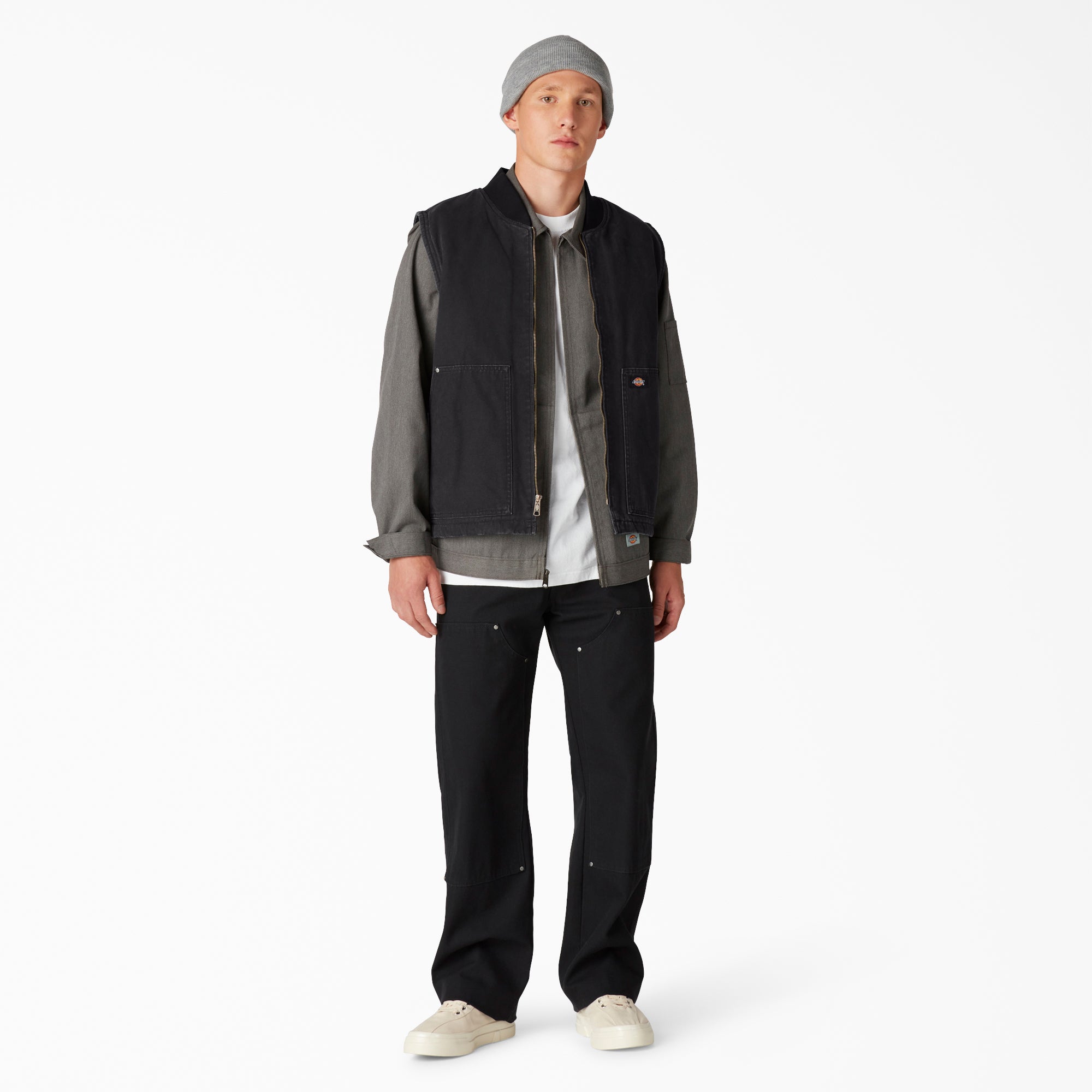 Stonewashed Duck High Pile Fleece Lined Vest - 图片 4