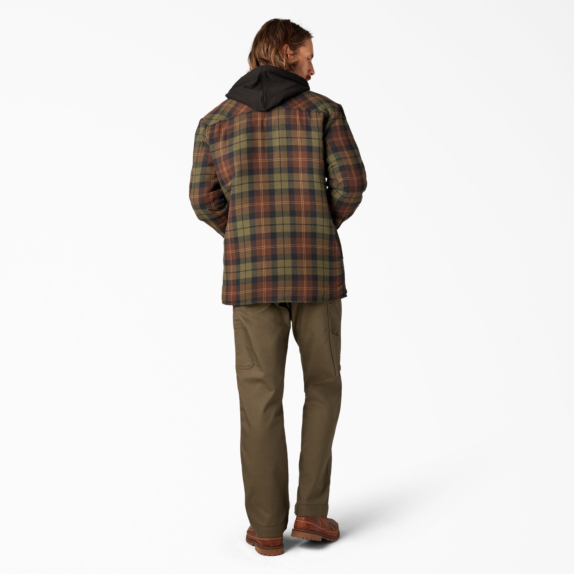 Flannel Hooded Shirt Jacket - 图片 6