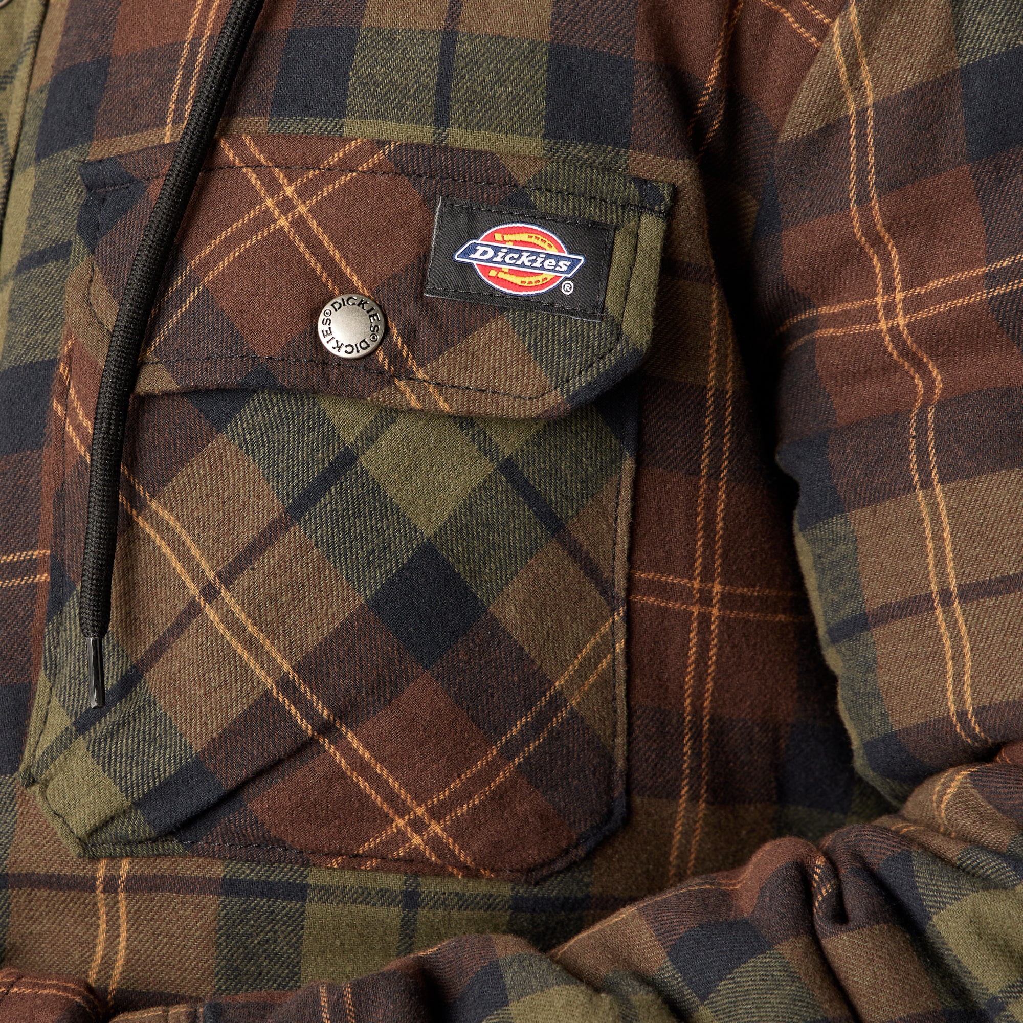 Flannel Hooded Shirt Jacket - 图片 8