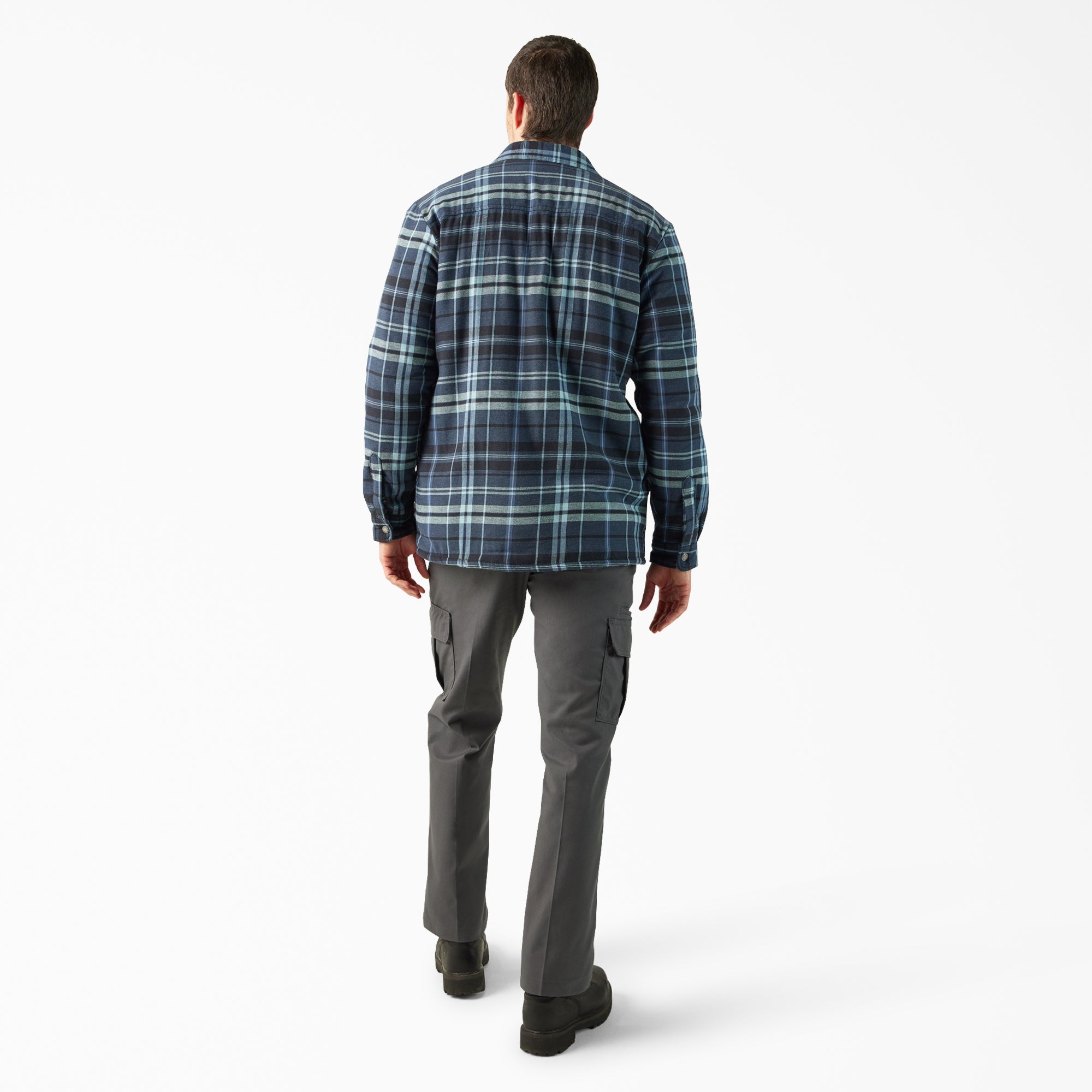 Water Repellent Fleece-Lined Flannel Shirt Jacket - 图片 6