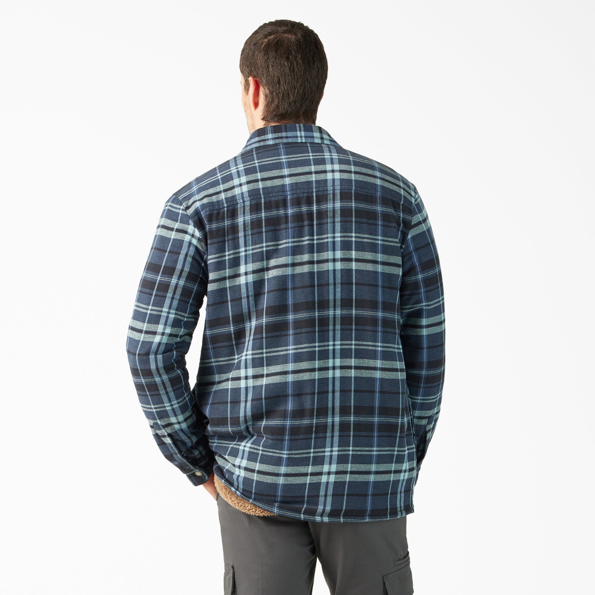 Water Repellent Fleece-Lined Flannel Shirt Jacket - 图片 2