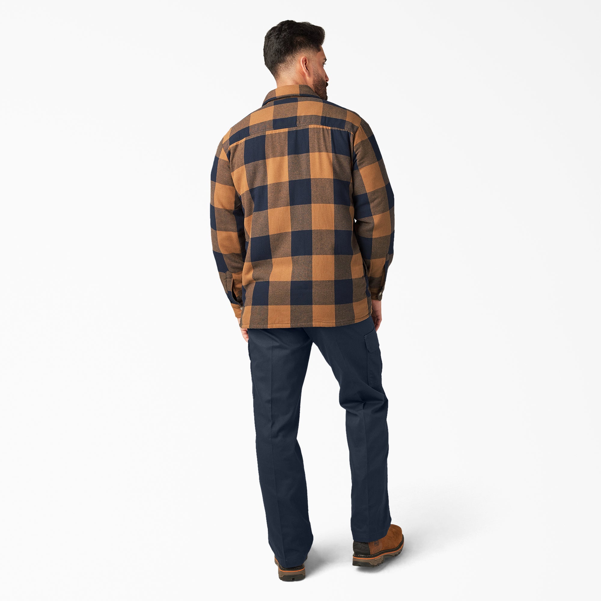 Water Repellent Fleece-Lined Flannel Shirt Jacket - 图片 5