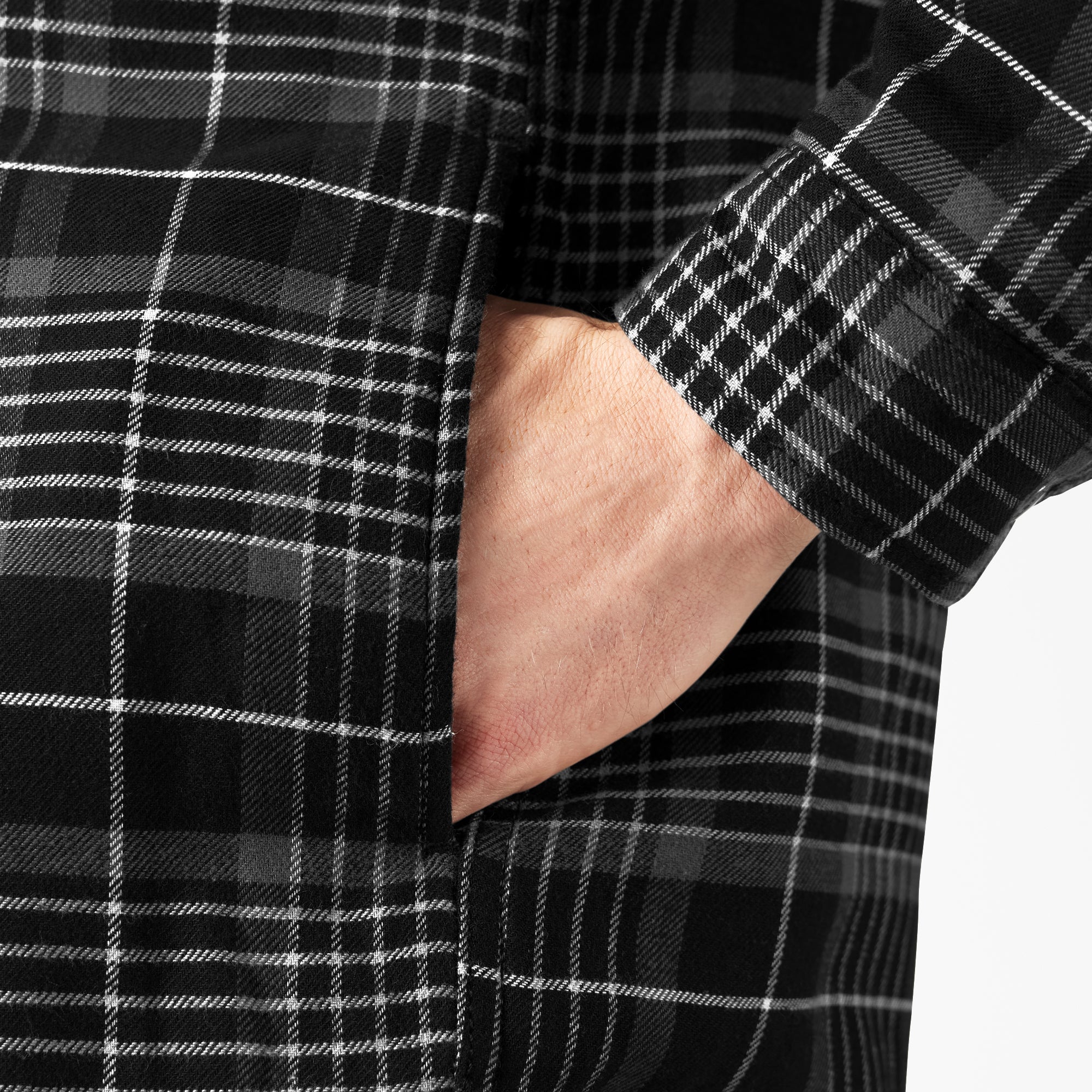 Water Repellent Fleece-Lined Flannel Shirt Jacket - 图片 9