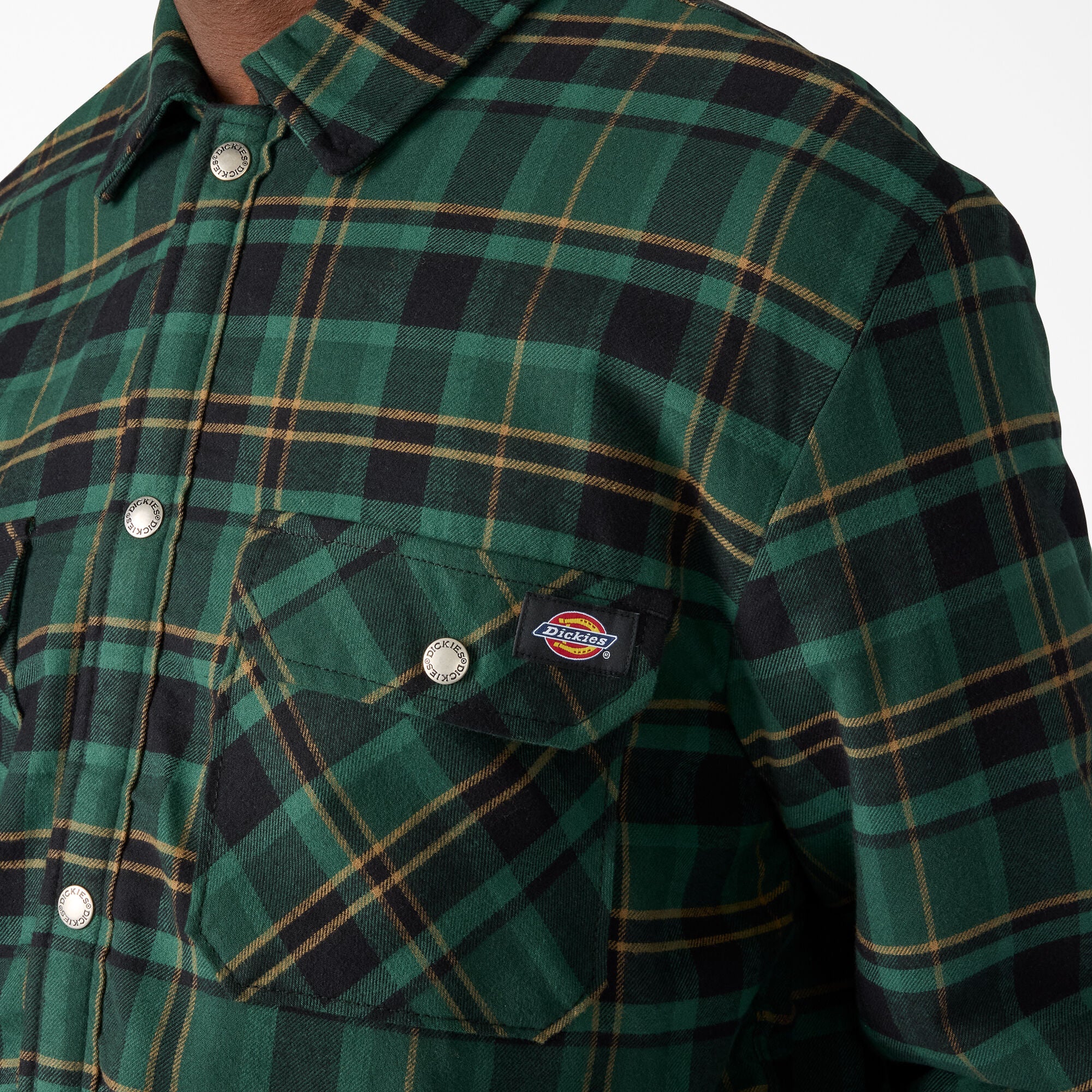 Water Repellent Fleece-Lined Flannel Shirt Jacket - 图片 5
