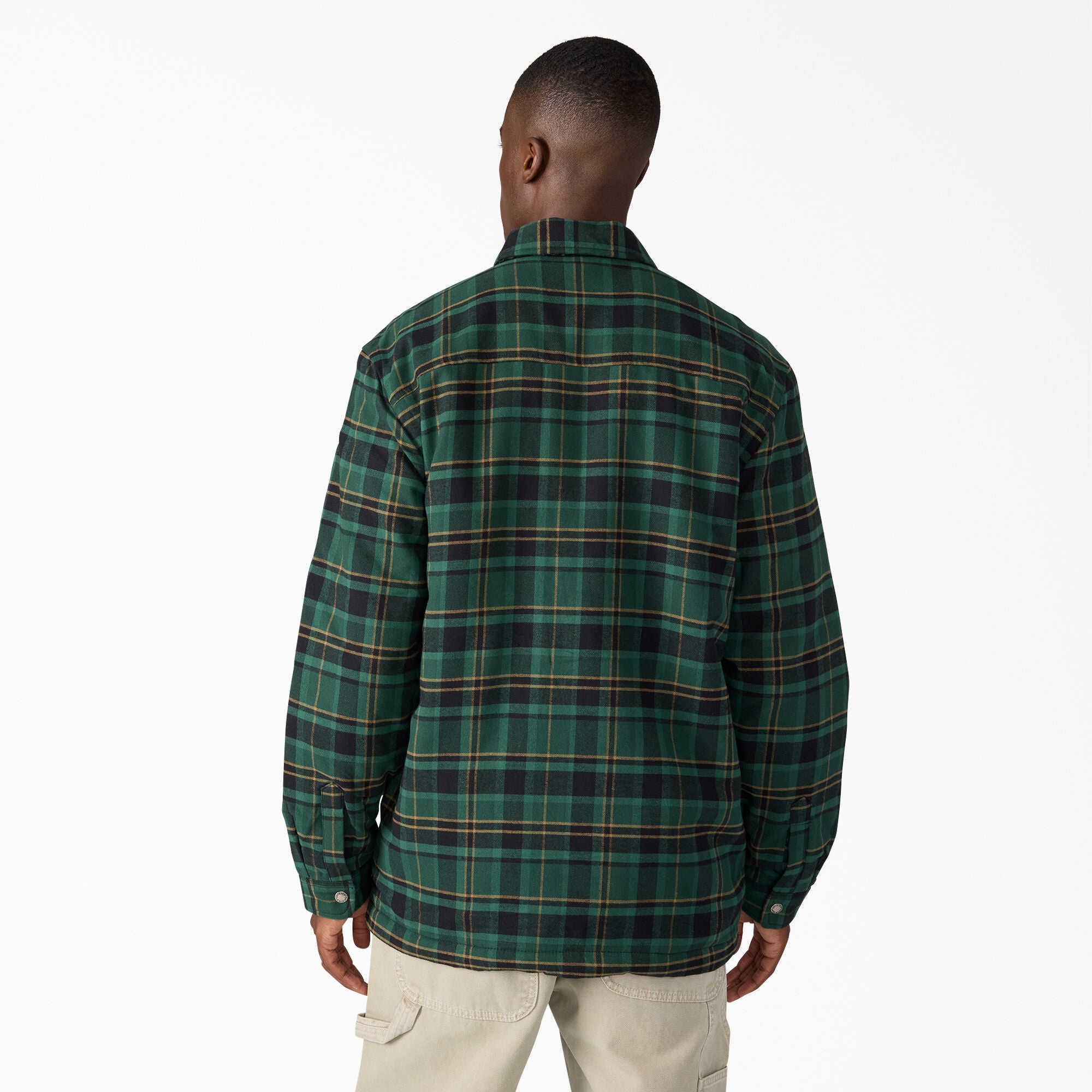 Water Repellent Fleece-Lined Flannel Shirt Jacket - 图片 2