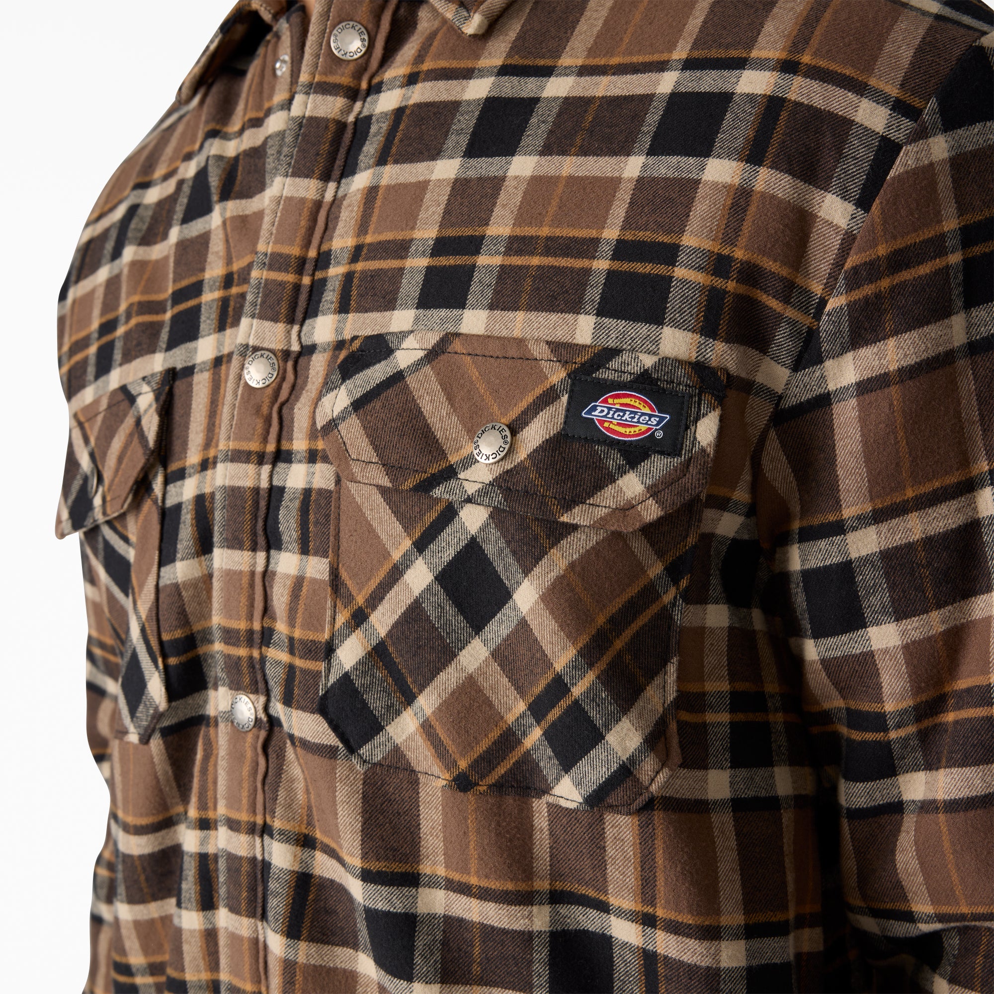 Water Repellent Fleece-Lined Flannel Shirt Jacket - 图片 5