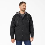 Water Repellent Duck Hooded Shirt Jacket