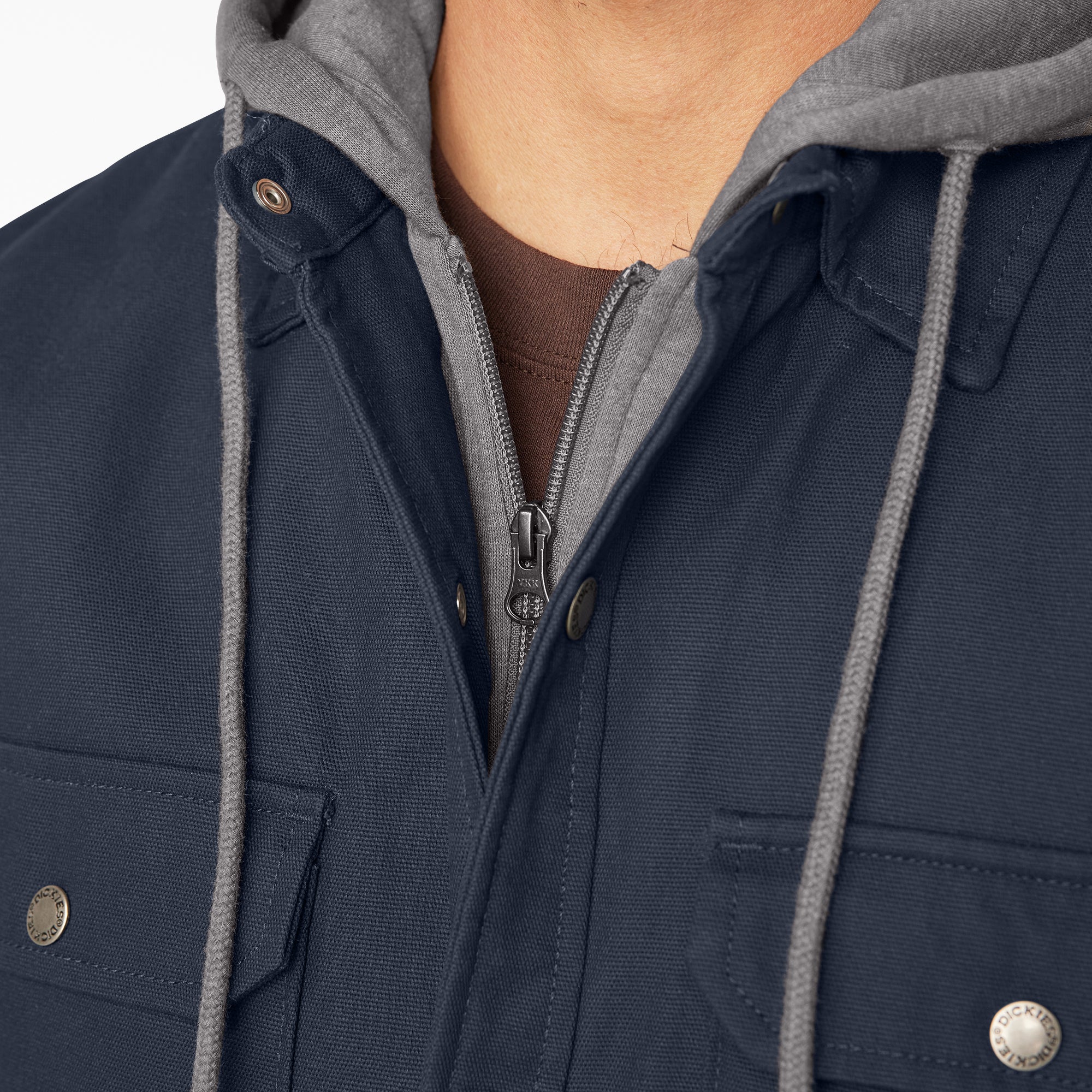 Water Repellent Duck Hooded Shirt Jacket - 图片 11