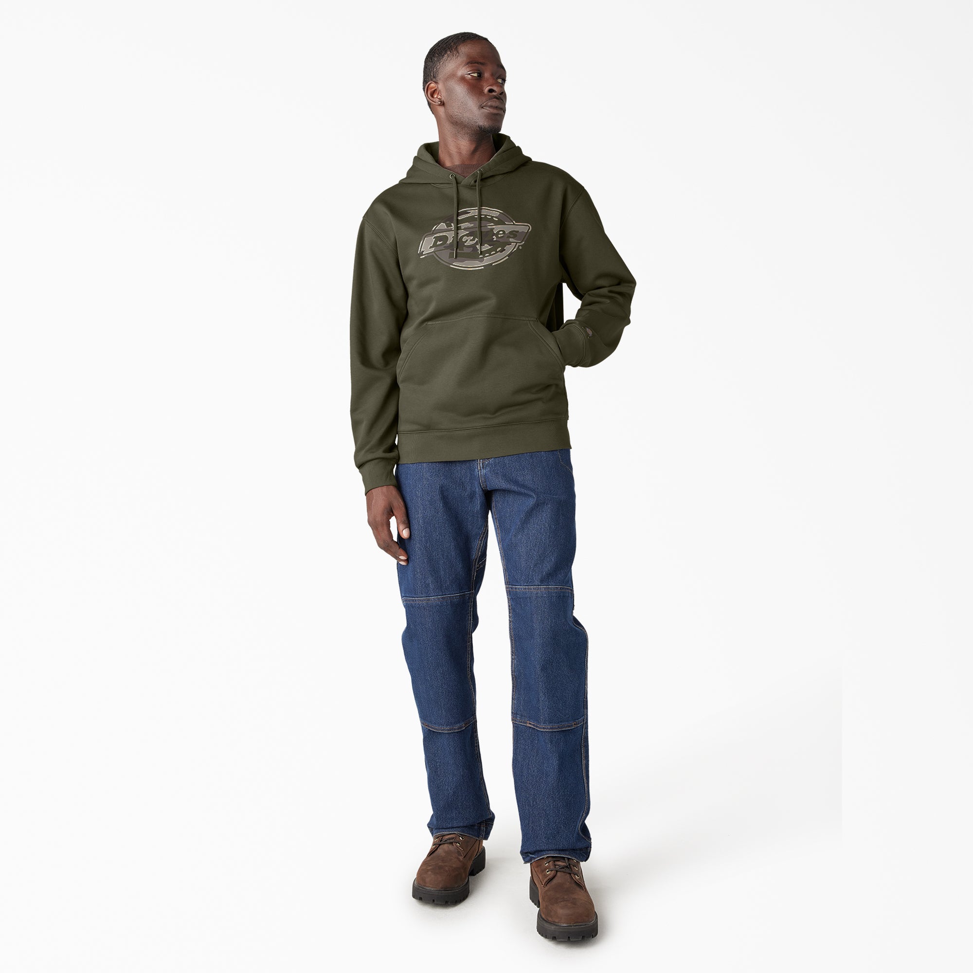 Water Repellent Camo Logo Hoodie - Image 5