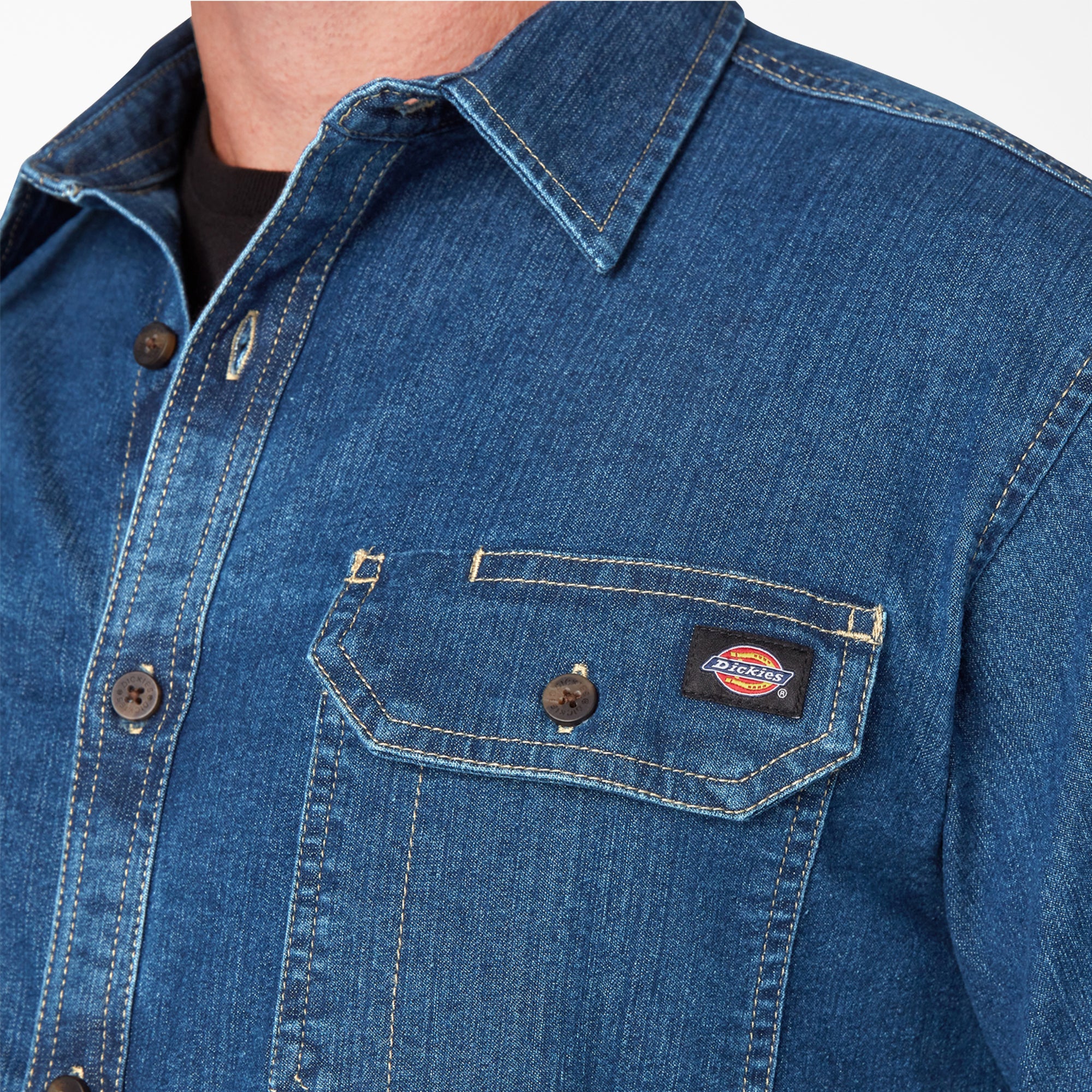FLEX Denim Long Sleeve Shirt - 图片 5