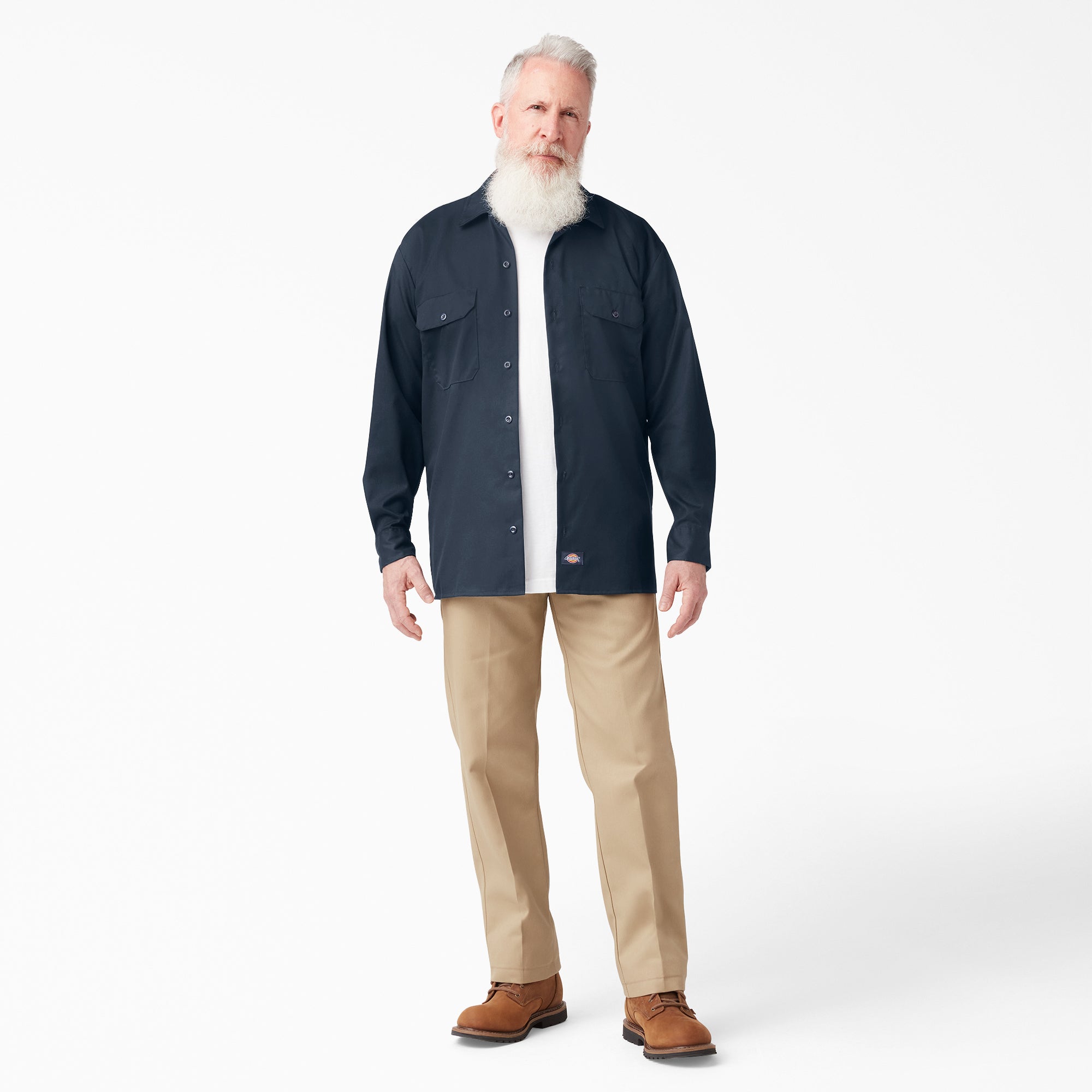 FLEX Relaxed Fit Long Sleeve Work Shirt - 图片 4