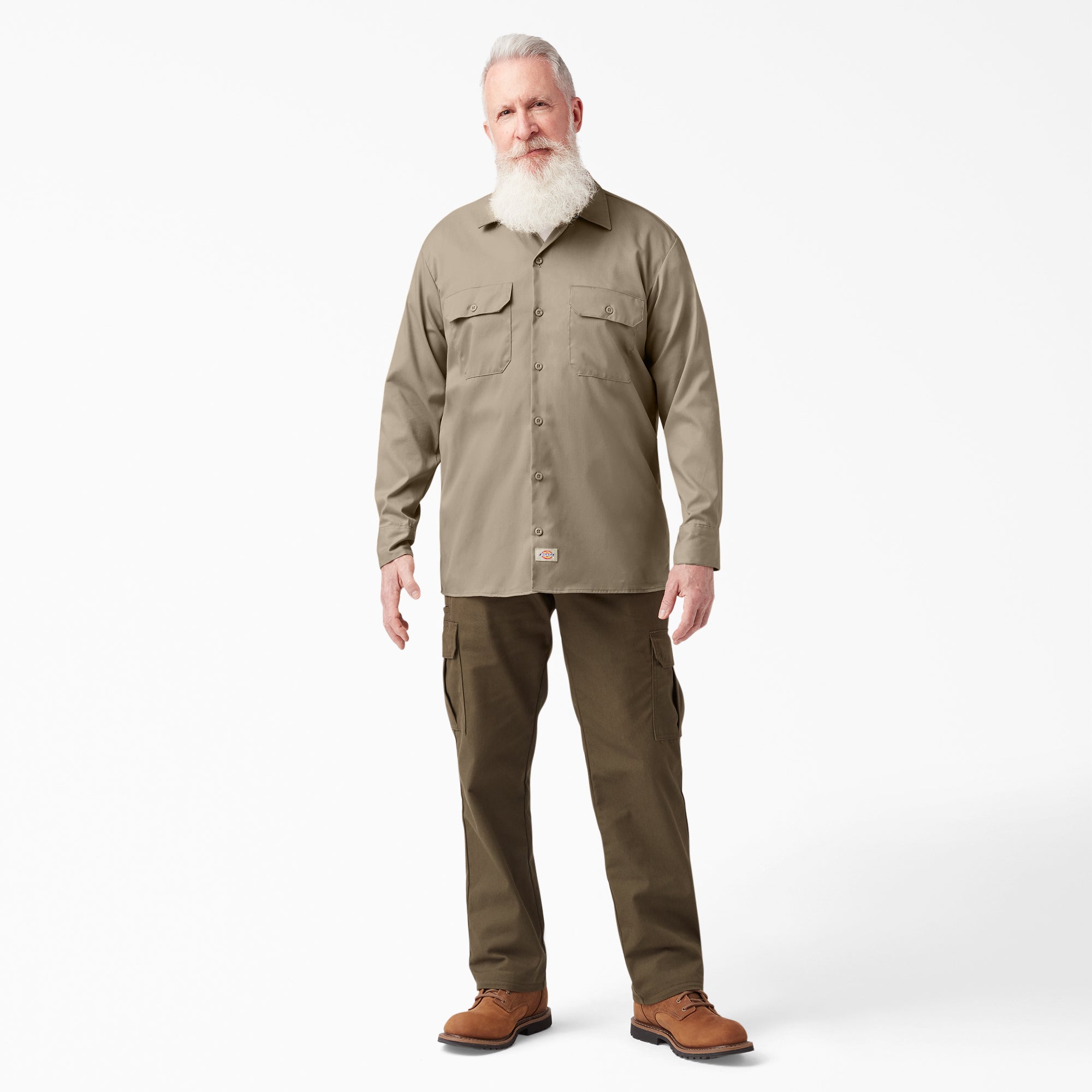 FLEX Relaxed Fit Long Sleeve Work Shirt - 图片 4