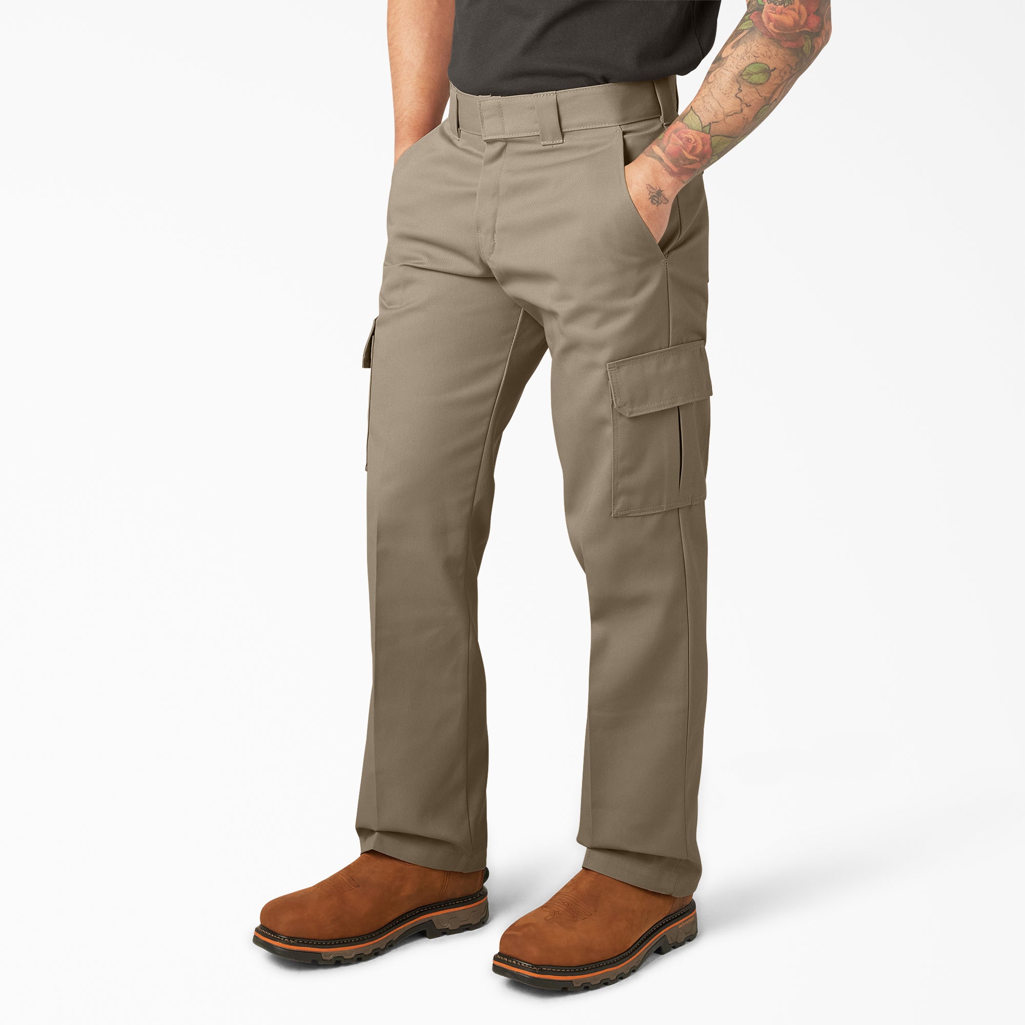 Relaxed Fit Cargo Work Pants - 图片 3