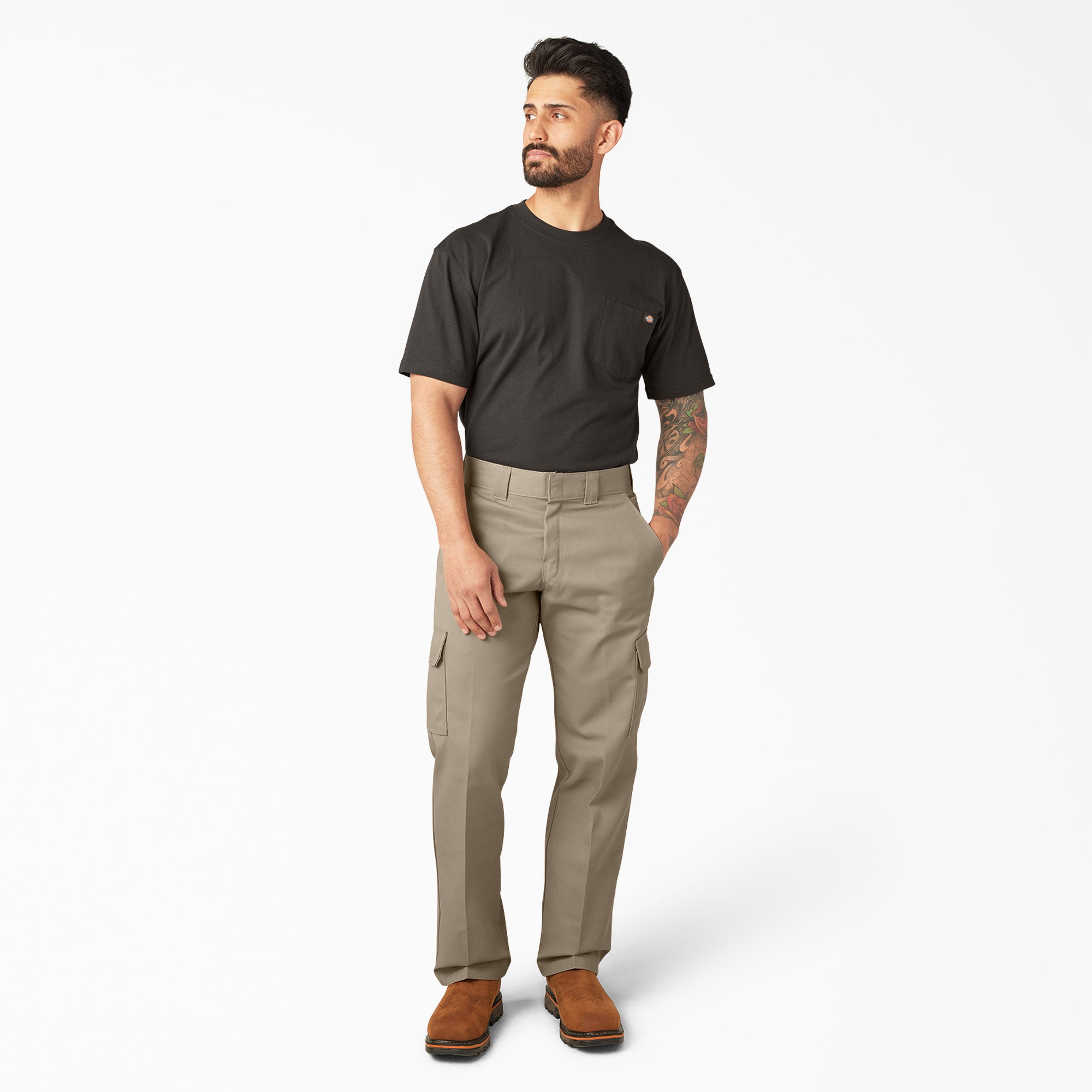 Relaxed Fit Cargo Work Pants - 图片 4