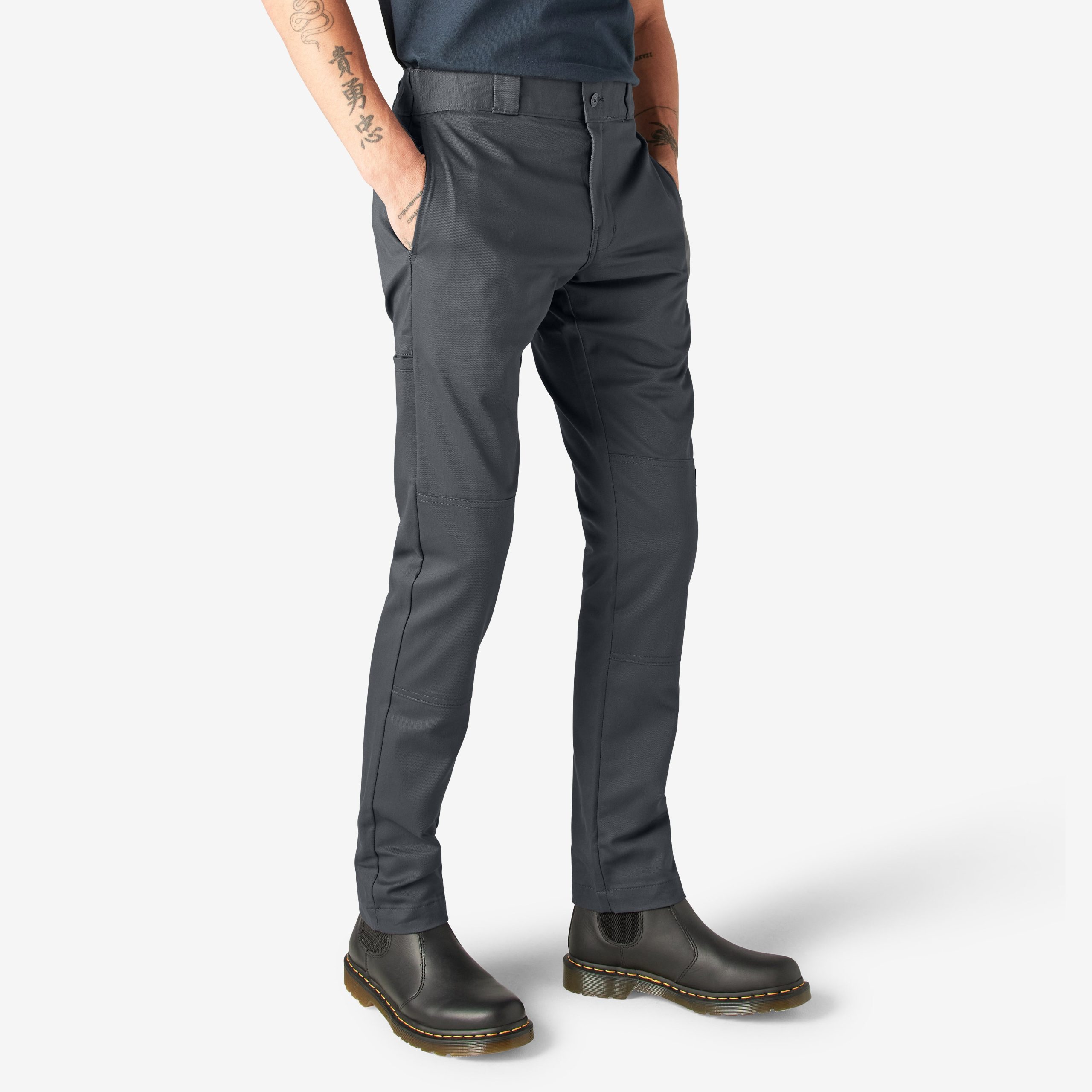 FLEX Skinny Fit Double Knee Work Pants - 图片 4