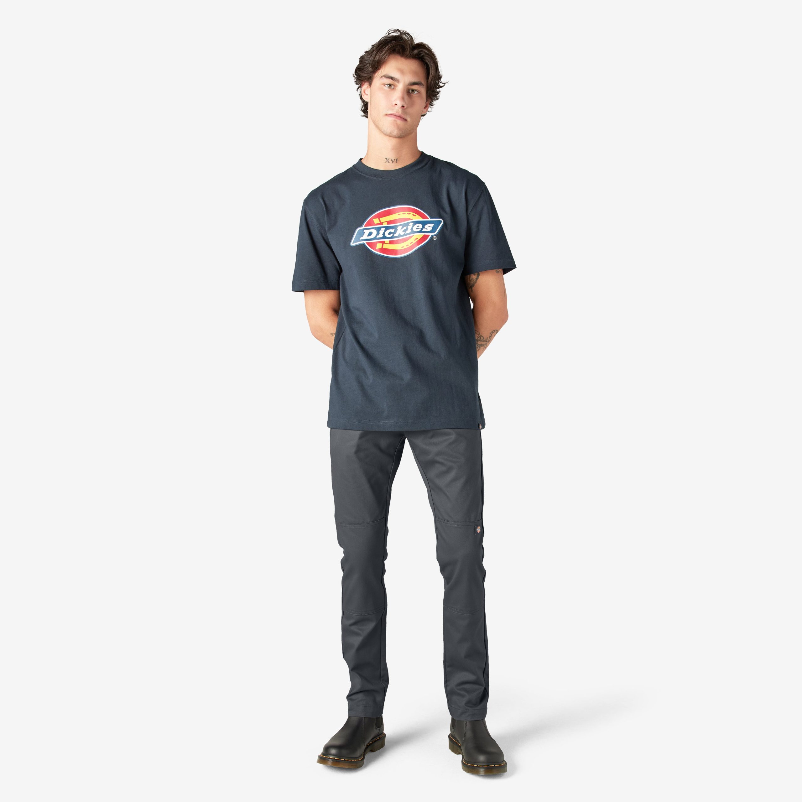 FLEX Skinny Fit Double Knee Work Pants - 图片 5