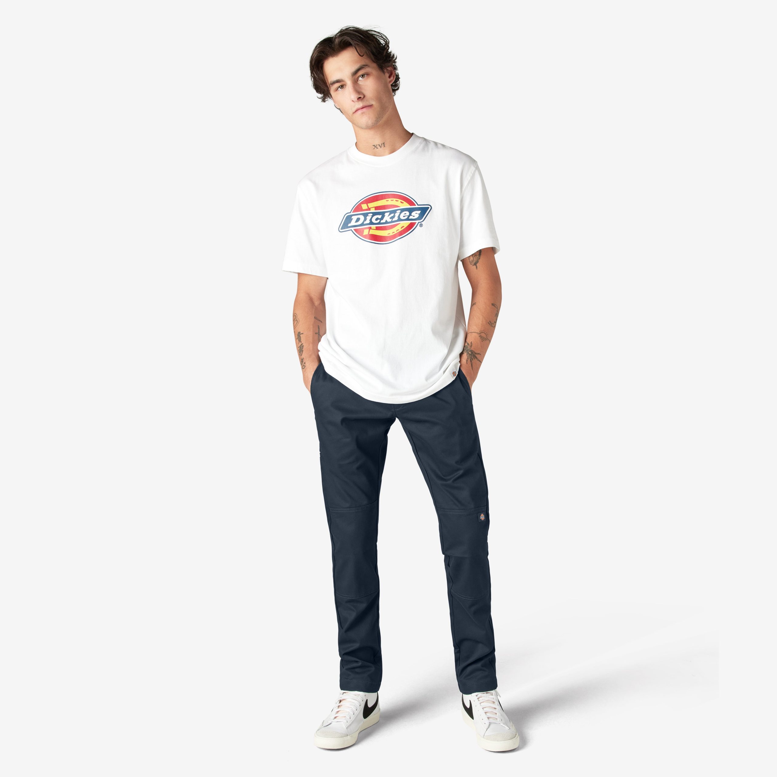 FLEX Skinny Fit Double Knee Work Pants - 图片 5