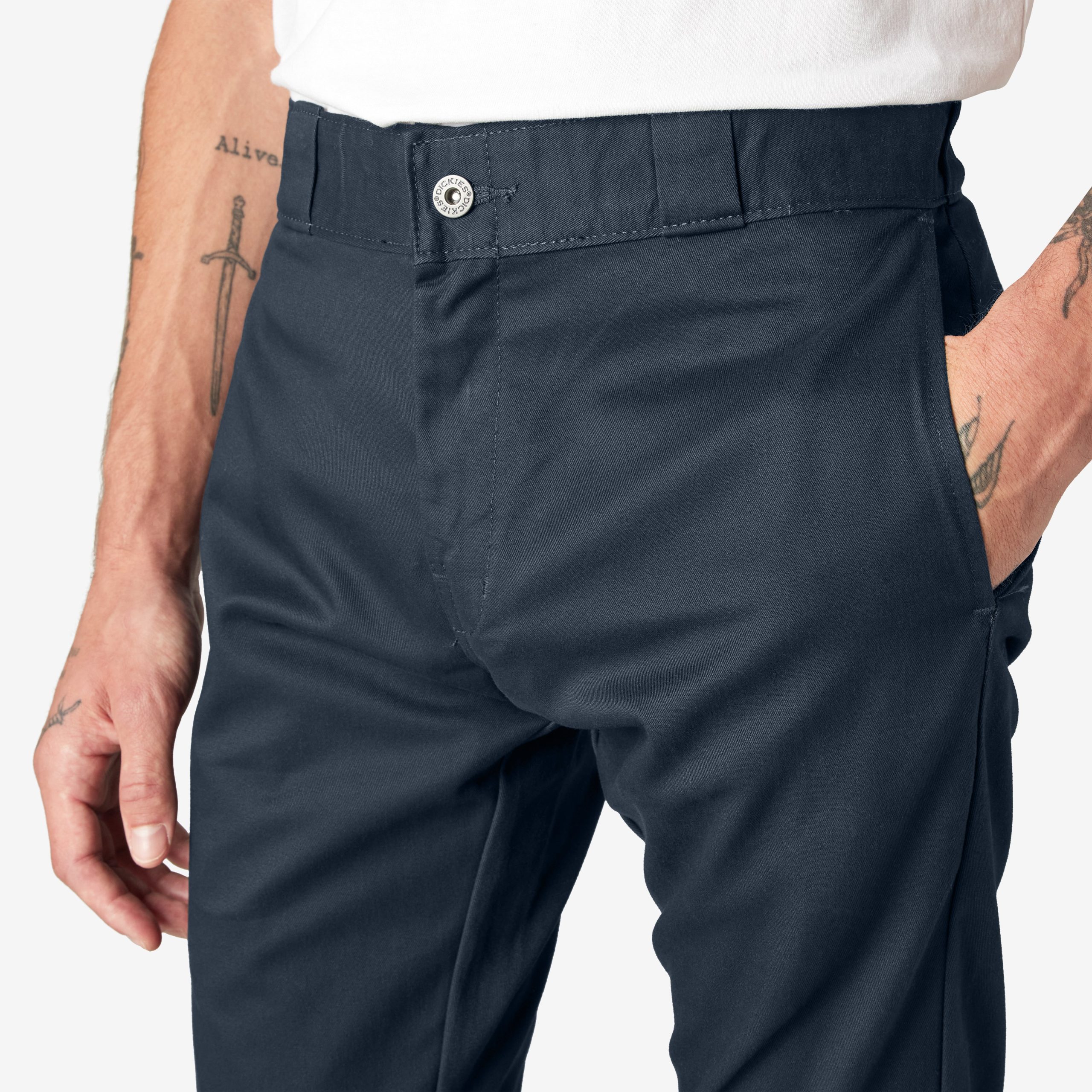 FLEX Skinny Fit Double Knee Work Pants - 图片 7