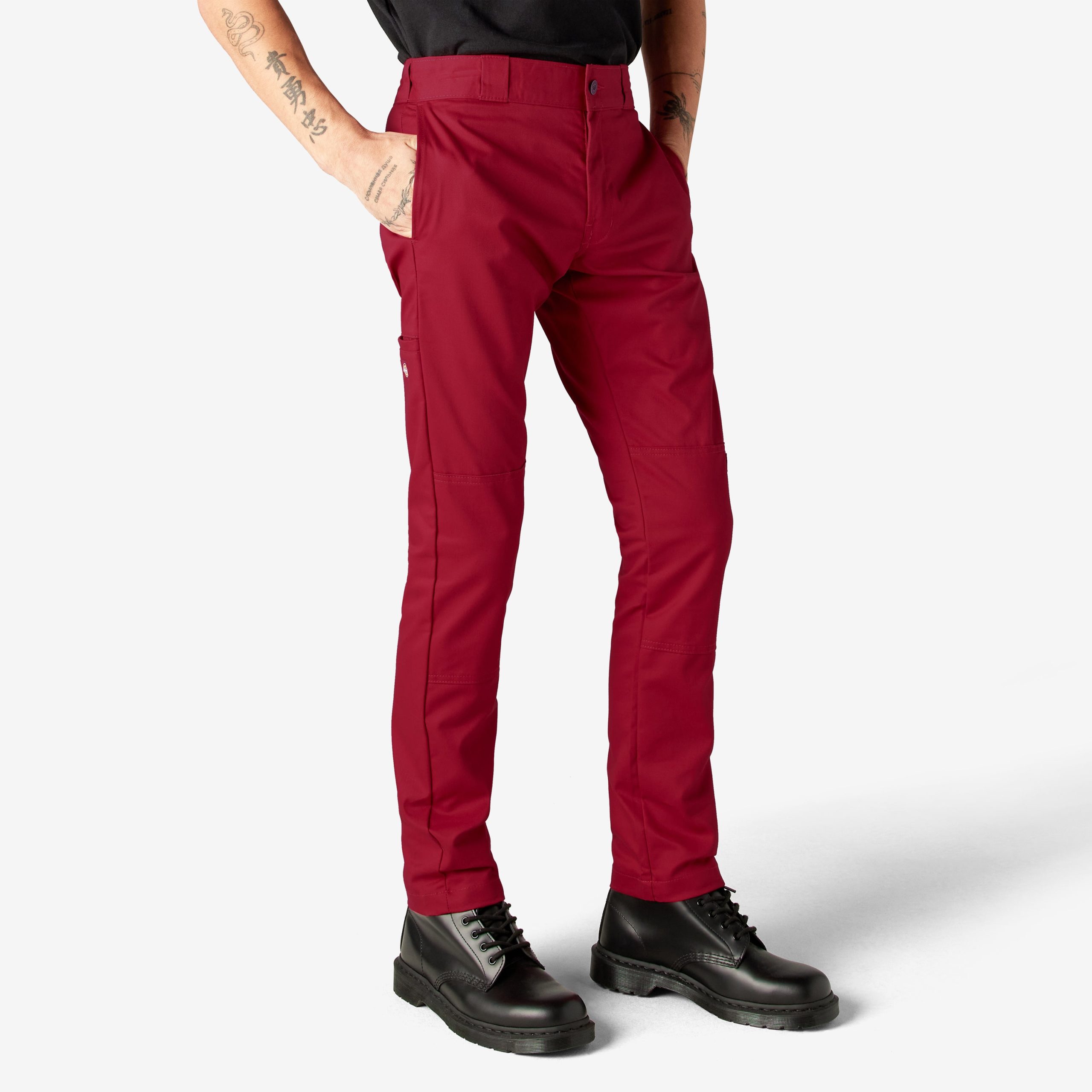 FLEX Skinny Fit Double Knee Work Pants - 图片 4