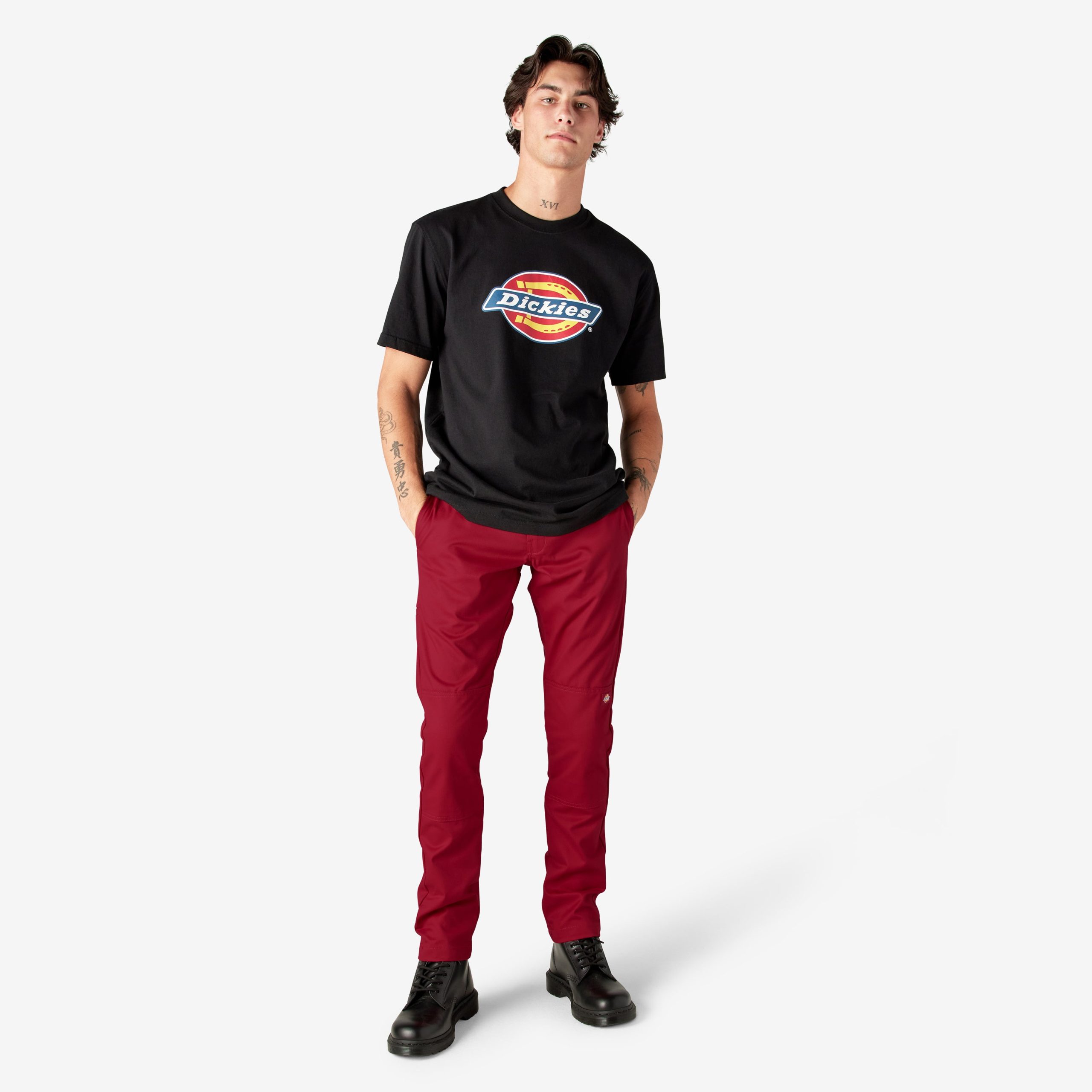 FLEX Skinny Fit Double Knee Work Pants - 图片 5