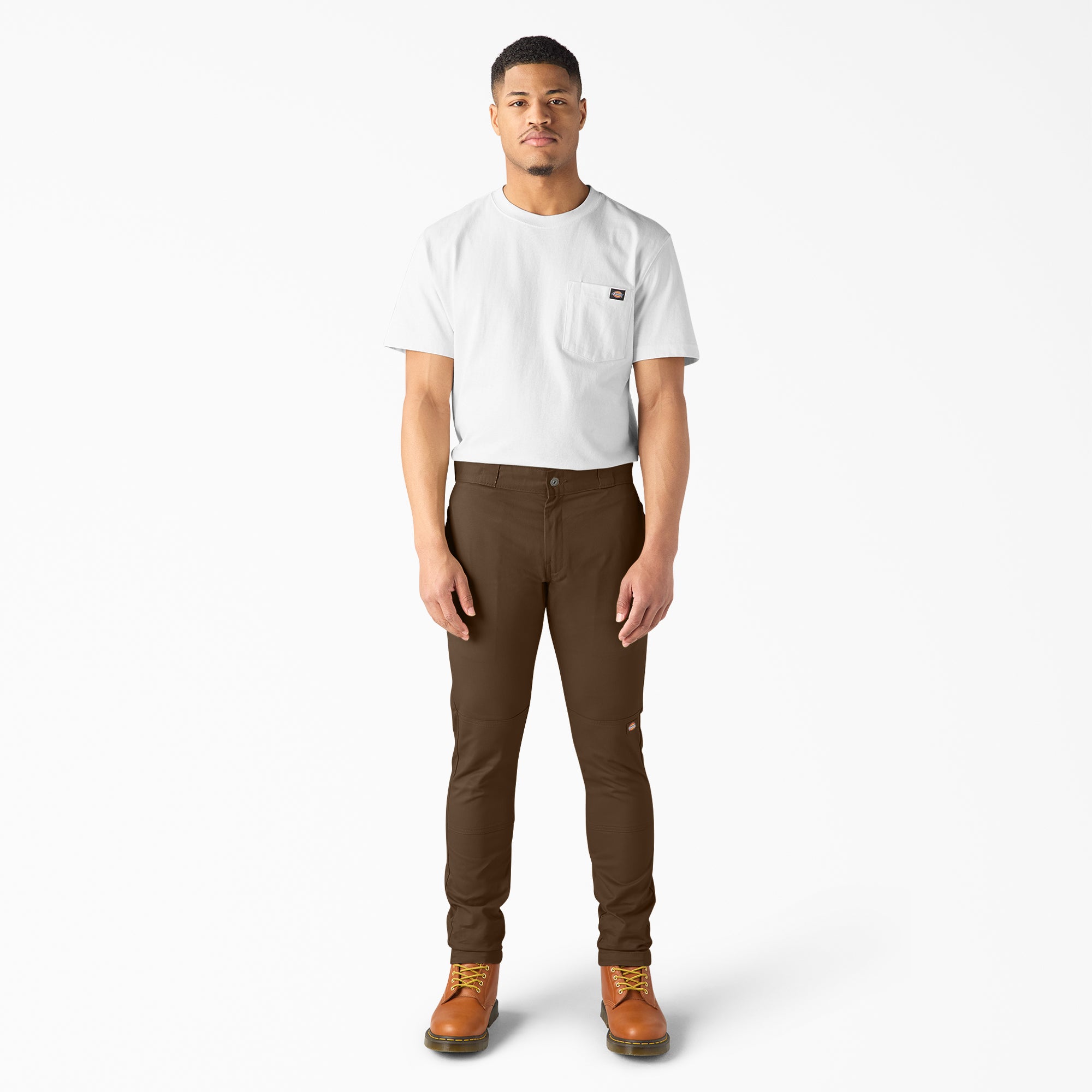 FLEX Skinny Fit Double Knee Work Pants - 图片 4