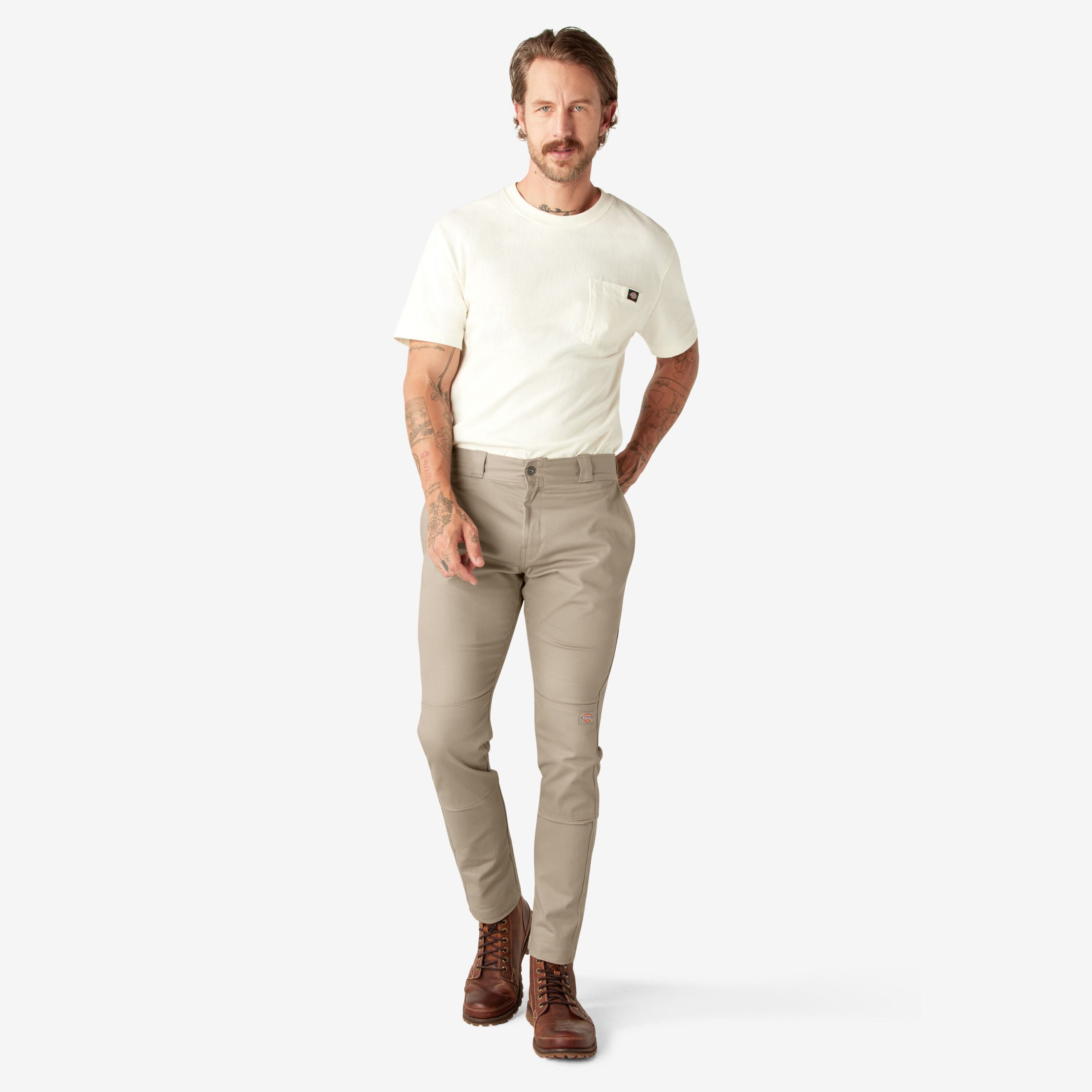 FLEX Skinny Fit Double Knee Work Pants - 图片 14
