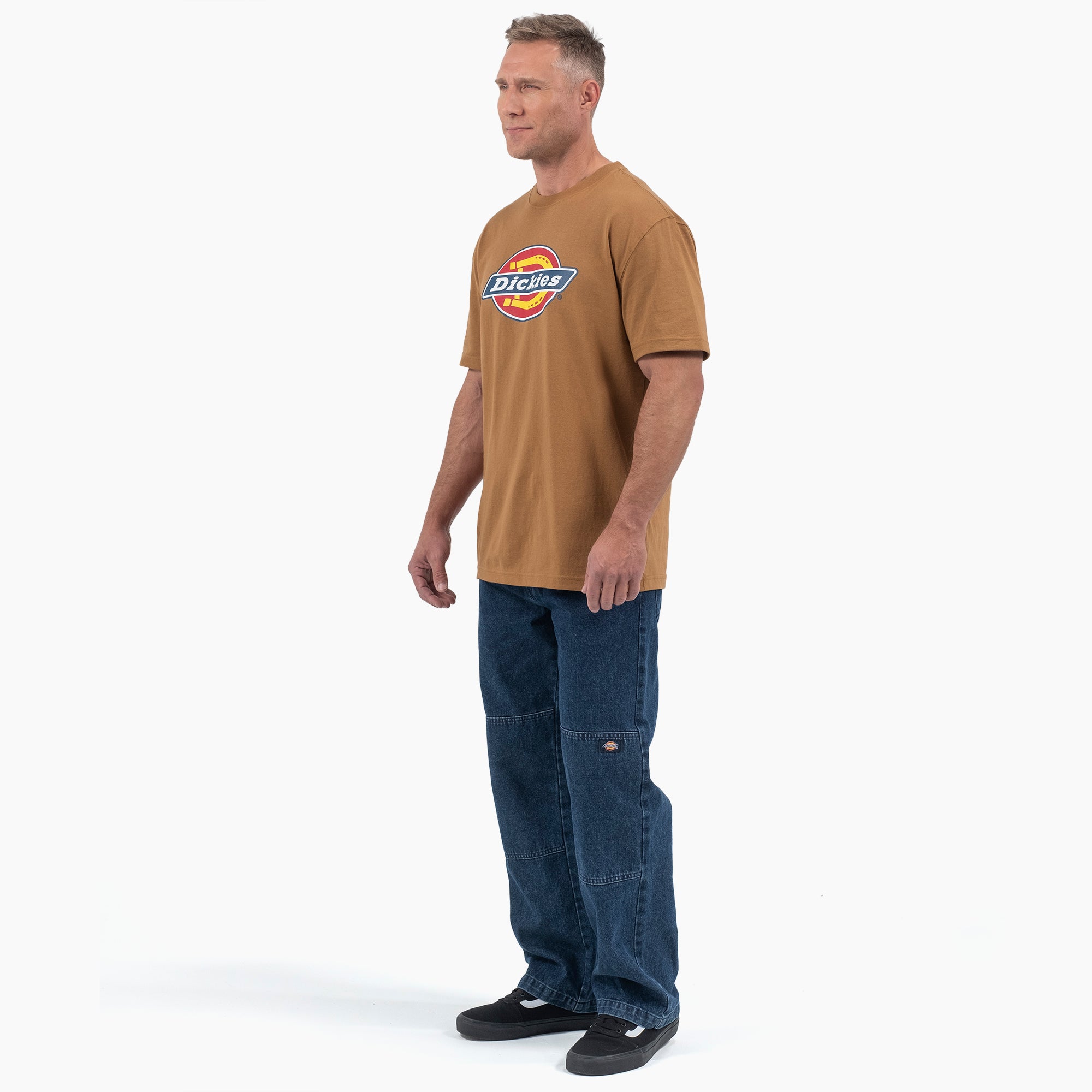 Short Sleeve Tri-Color Logo Graphic T-Shirt - 图片 3