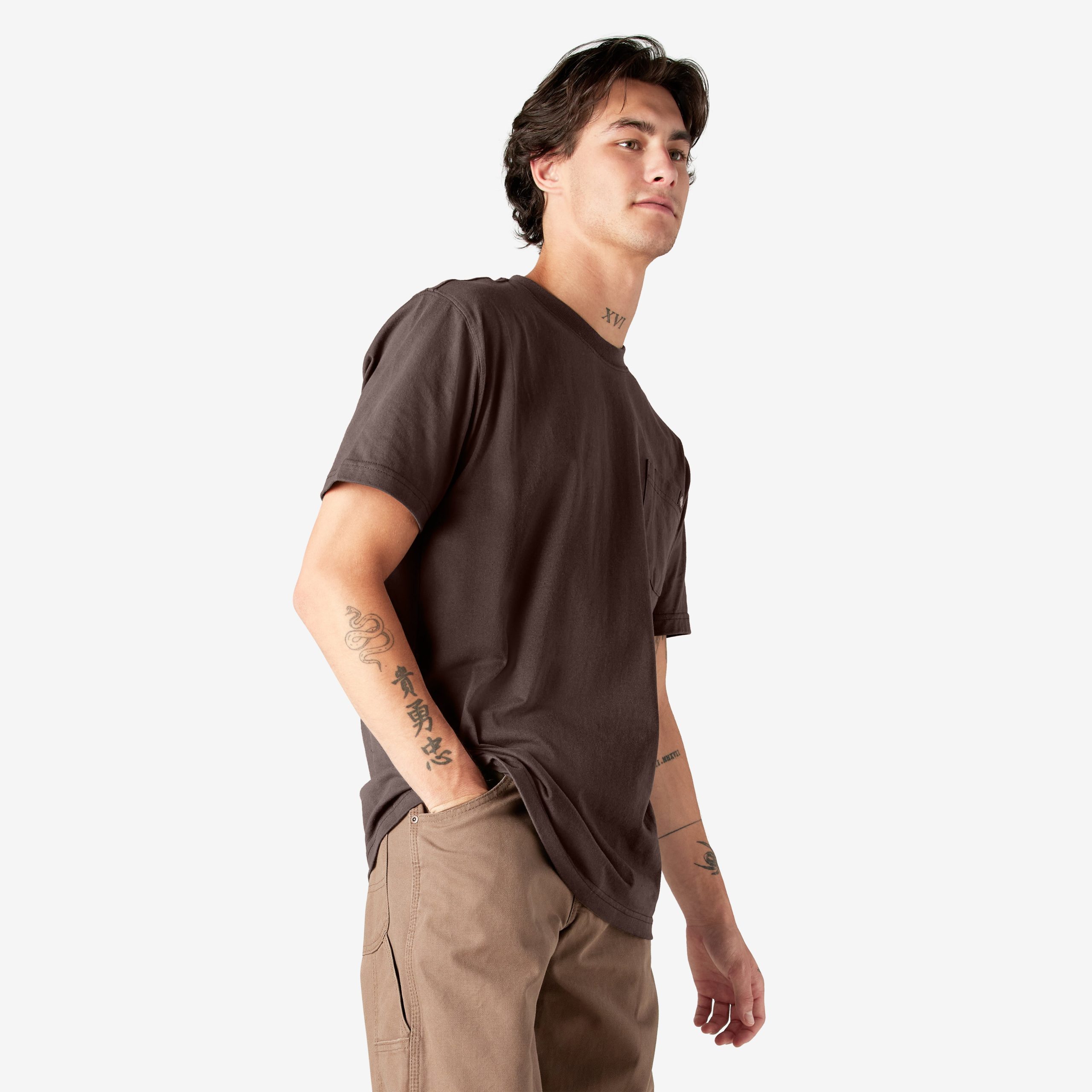 Heavyweight Short Sleeve Pocket T-Shirt - 图片 4
