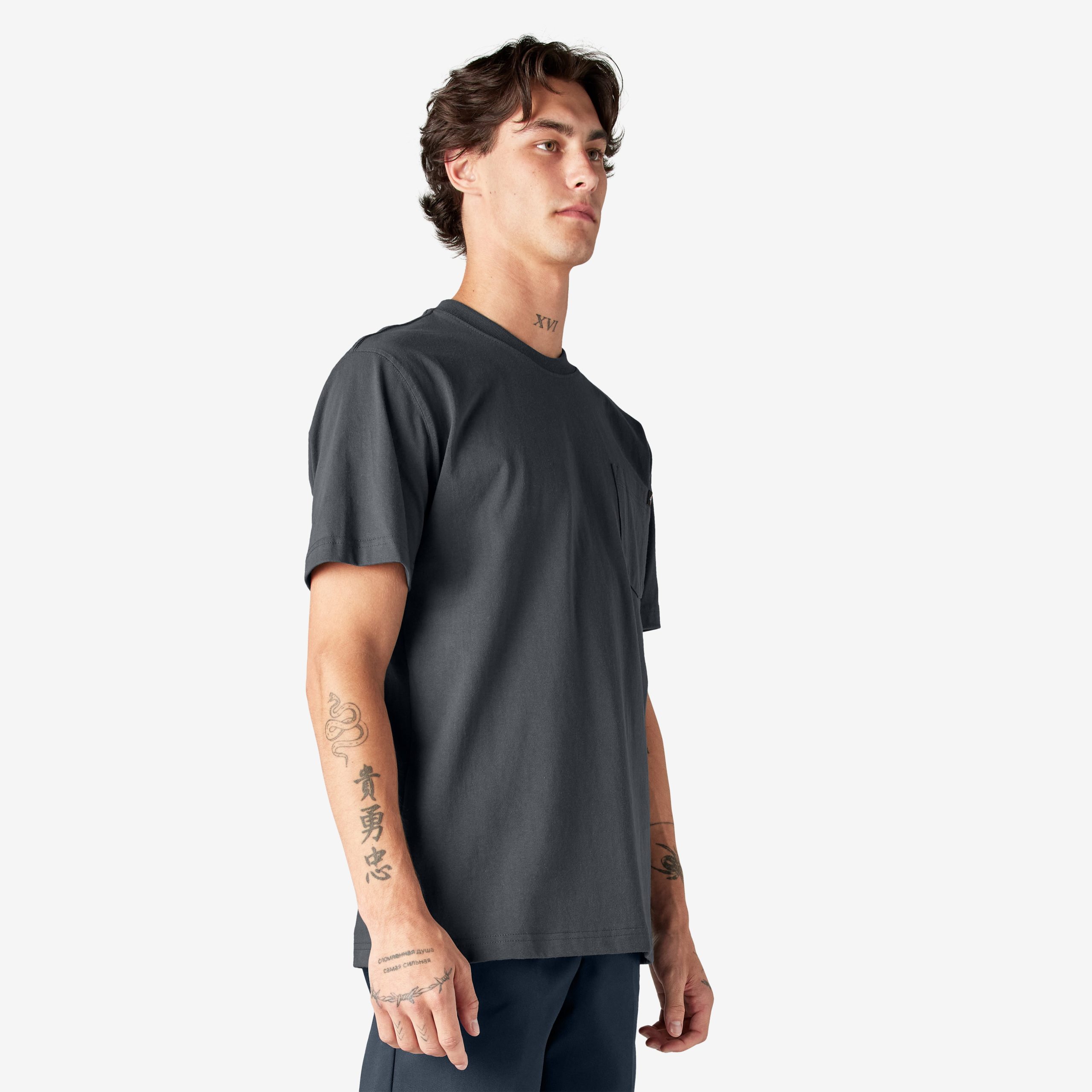 Heavyweight Short Sleeve Pocket T-Shirt - 图片 4