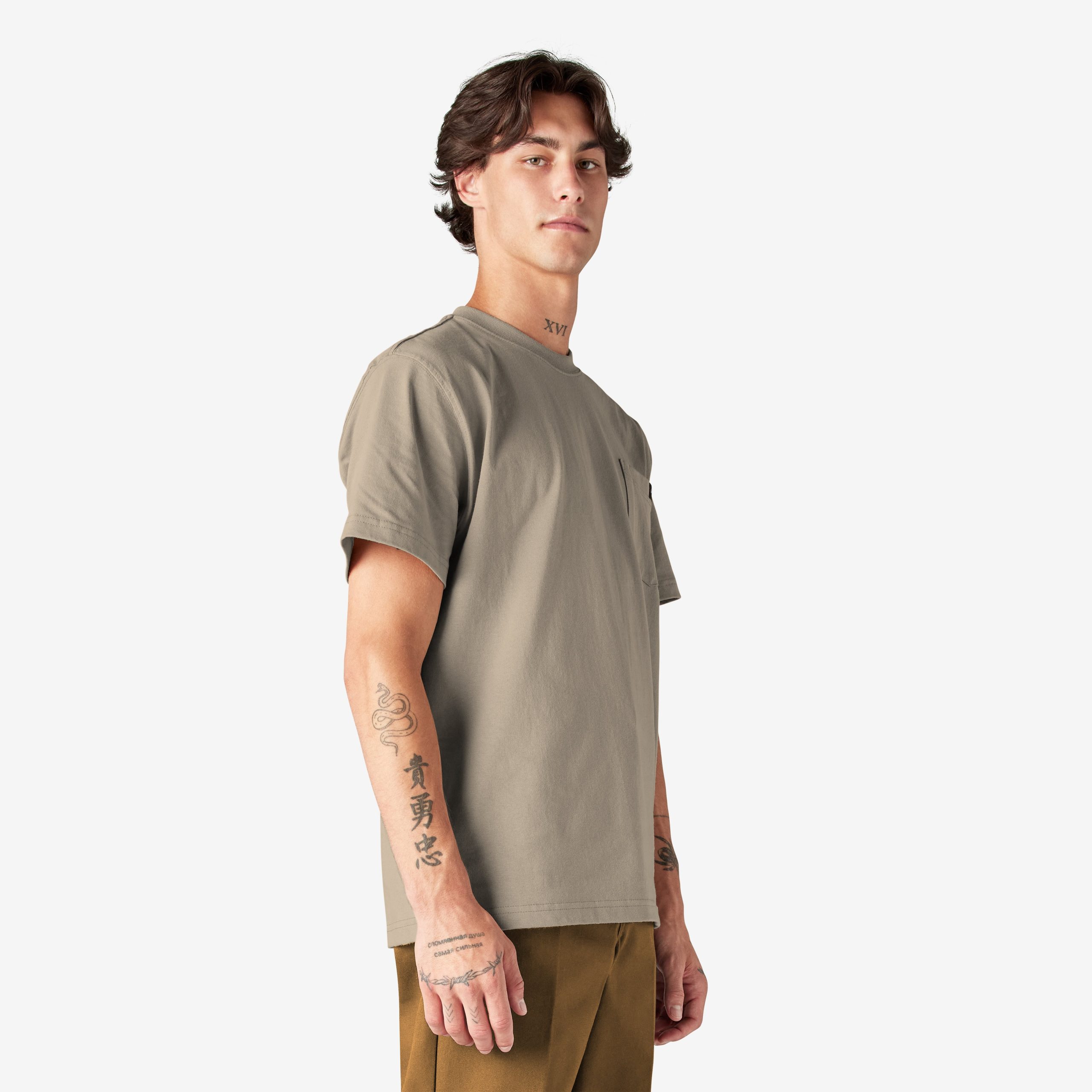 Heavyweight Short Sleeve Pocket T-Shirt - 图片 4
