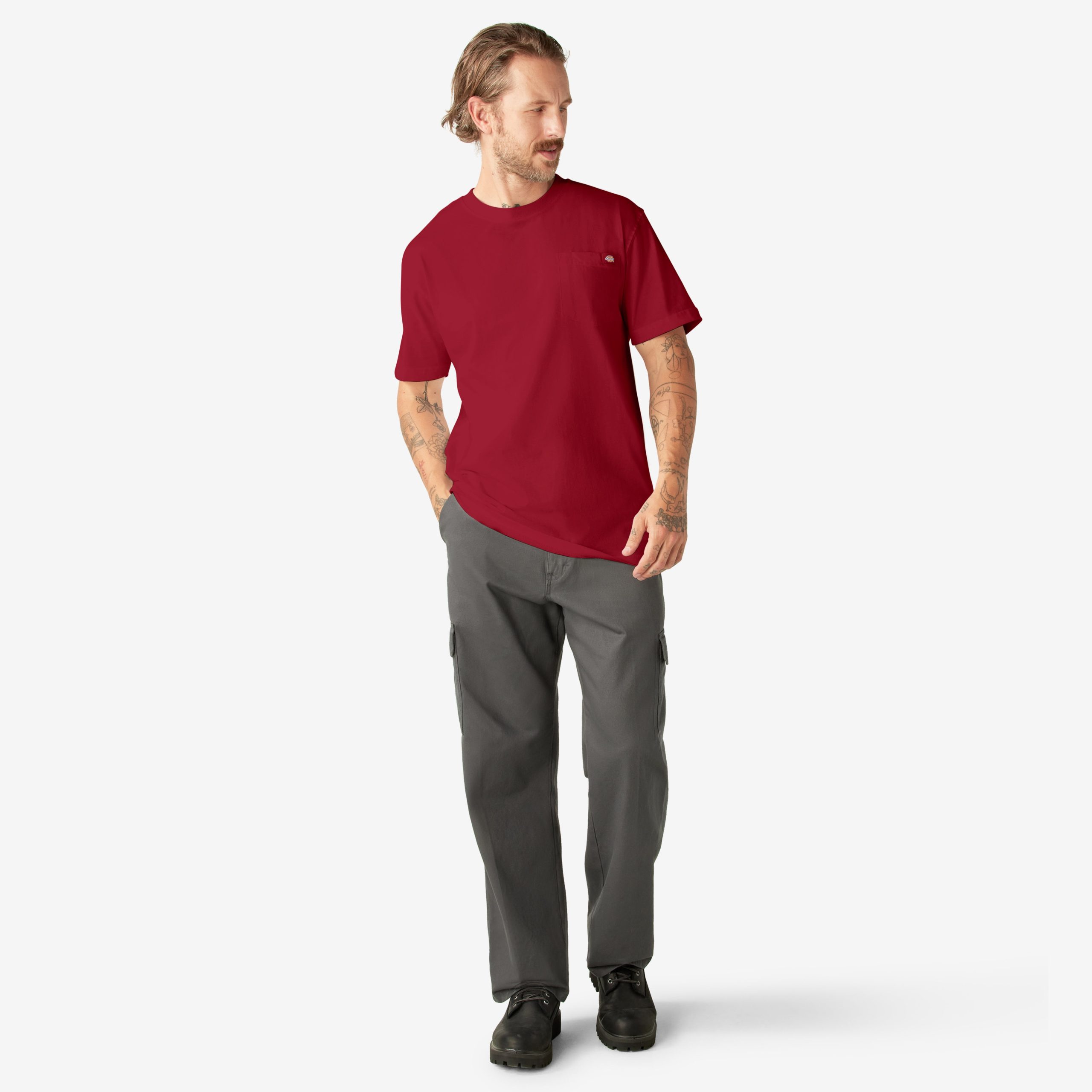 Heavyweight Short Sleeve Pocket T-Shirt - 图片 4