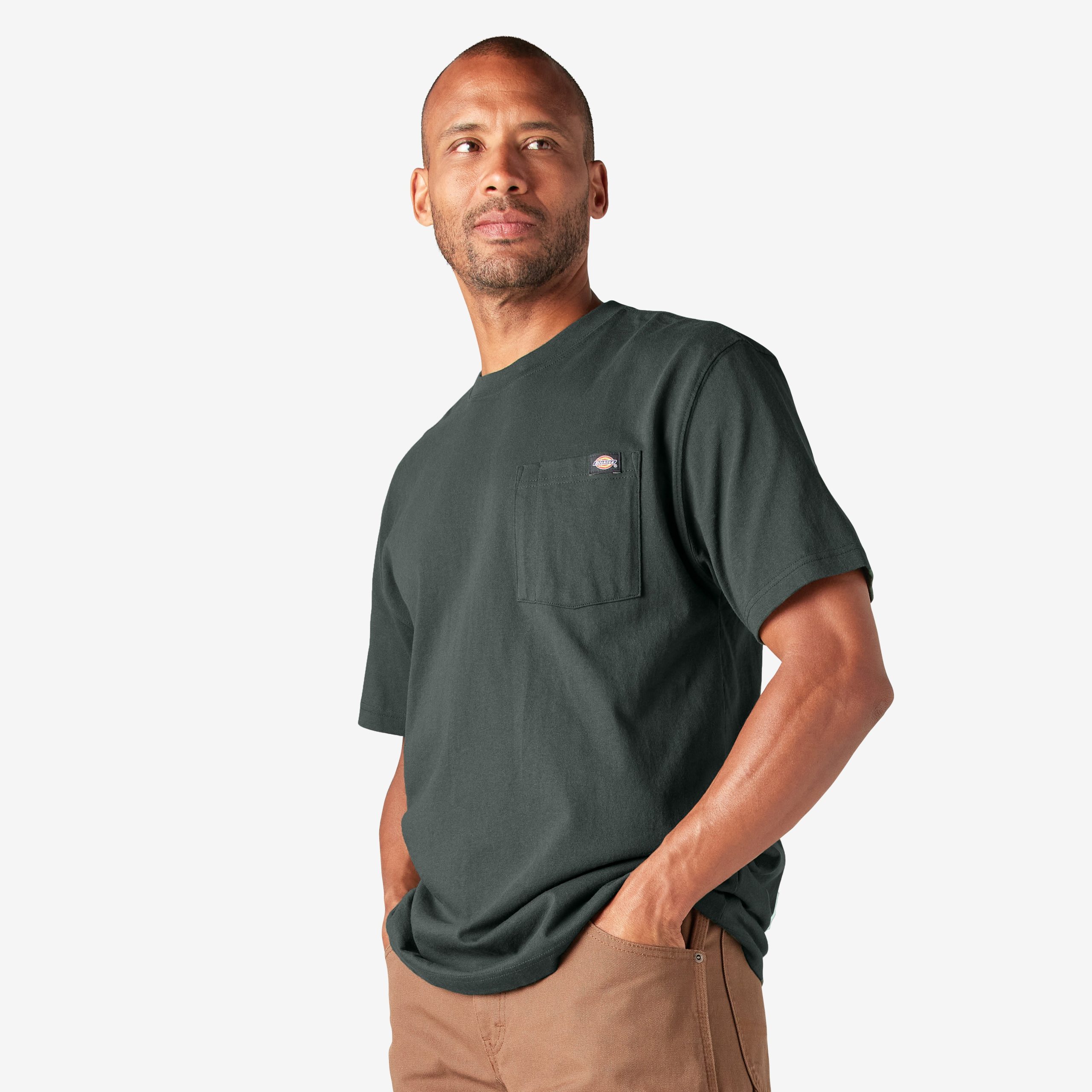 Heavyweight Short Sleeve Pocket T-Shirt - 图片 3