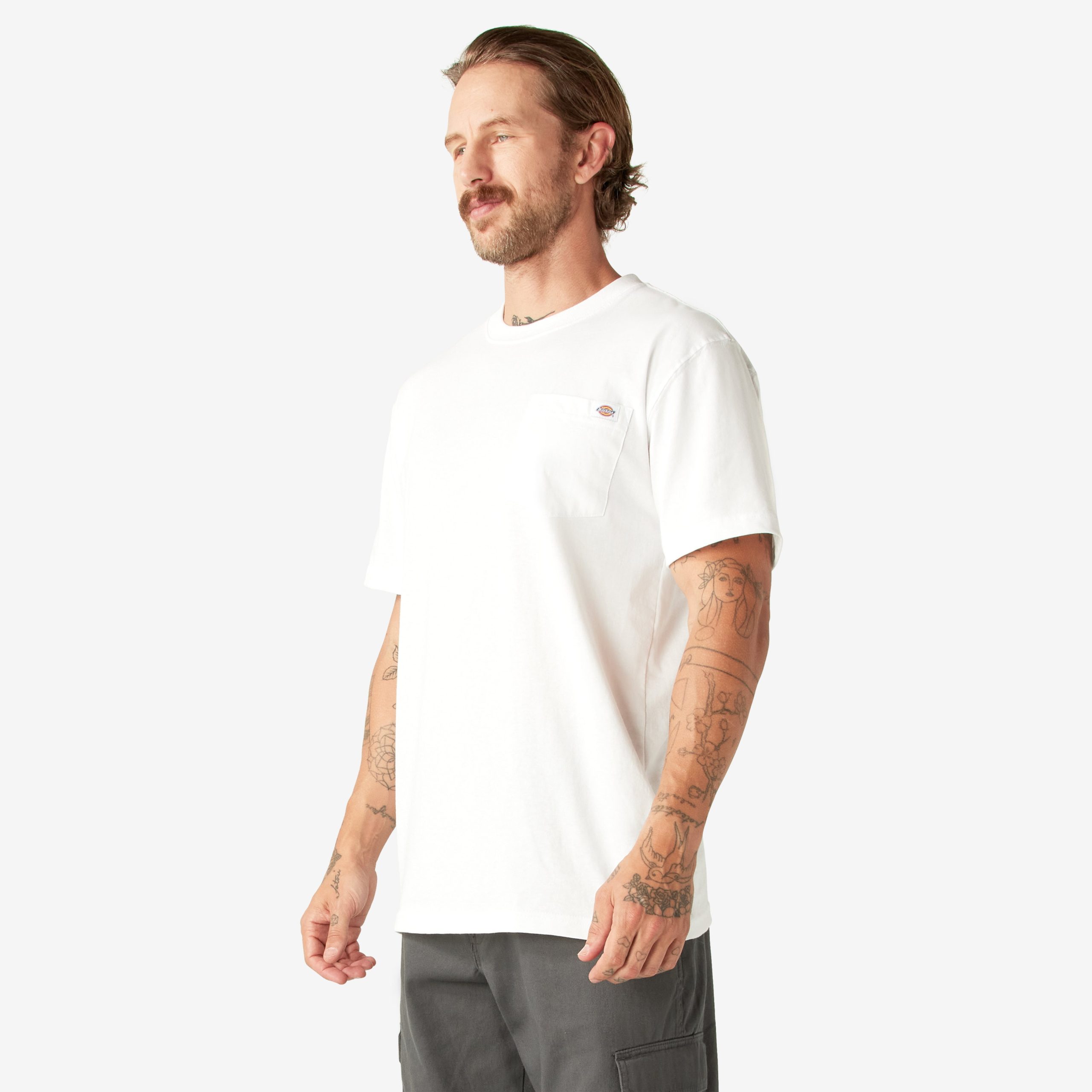 Heavyweight Short Sleeve Pocket T-Shirt - 图片 3