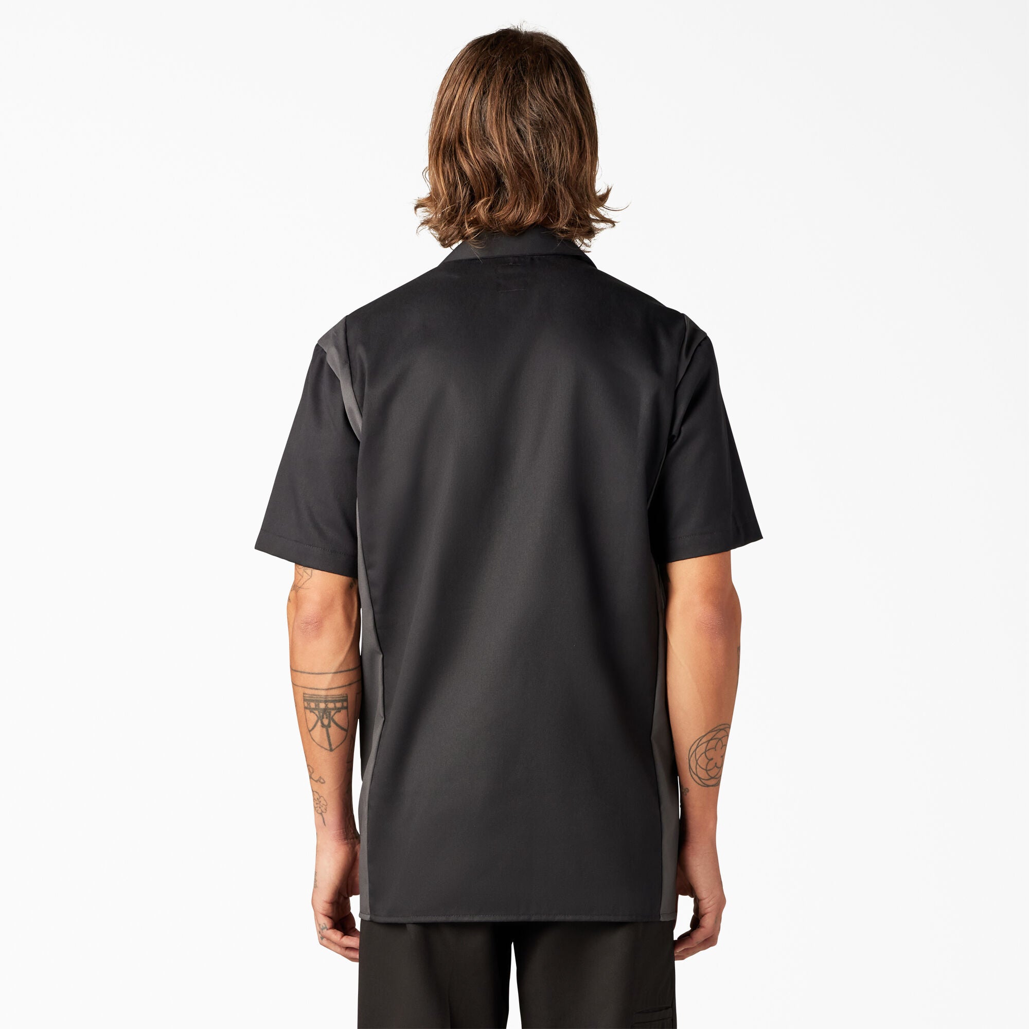 Two-Tone Short Sleeve Work Shirt - 图片 2