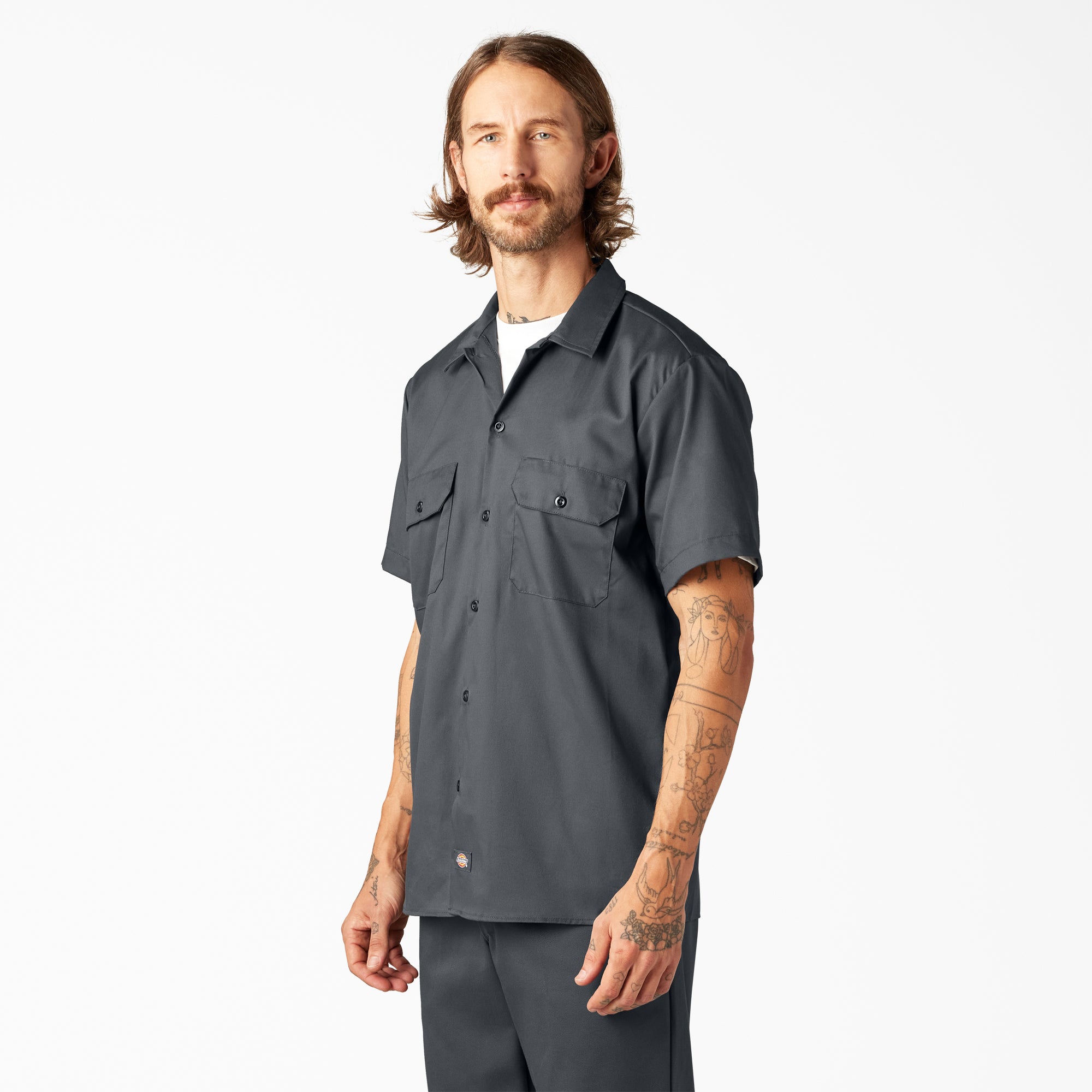 FLEX Slim Fit Short Sleeve Work Shirt - 图片 3