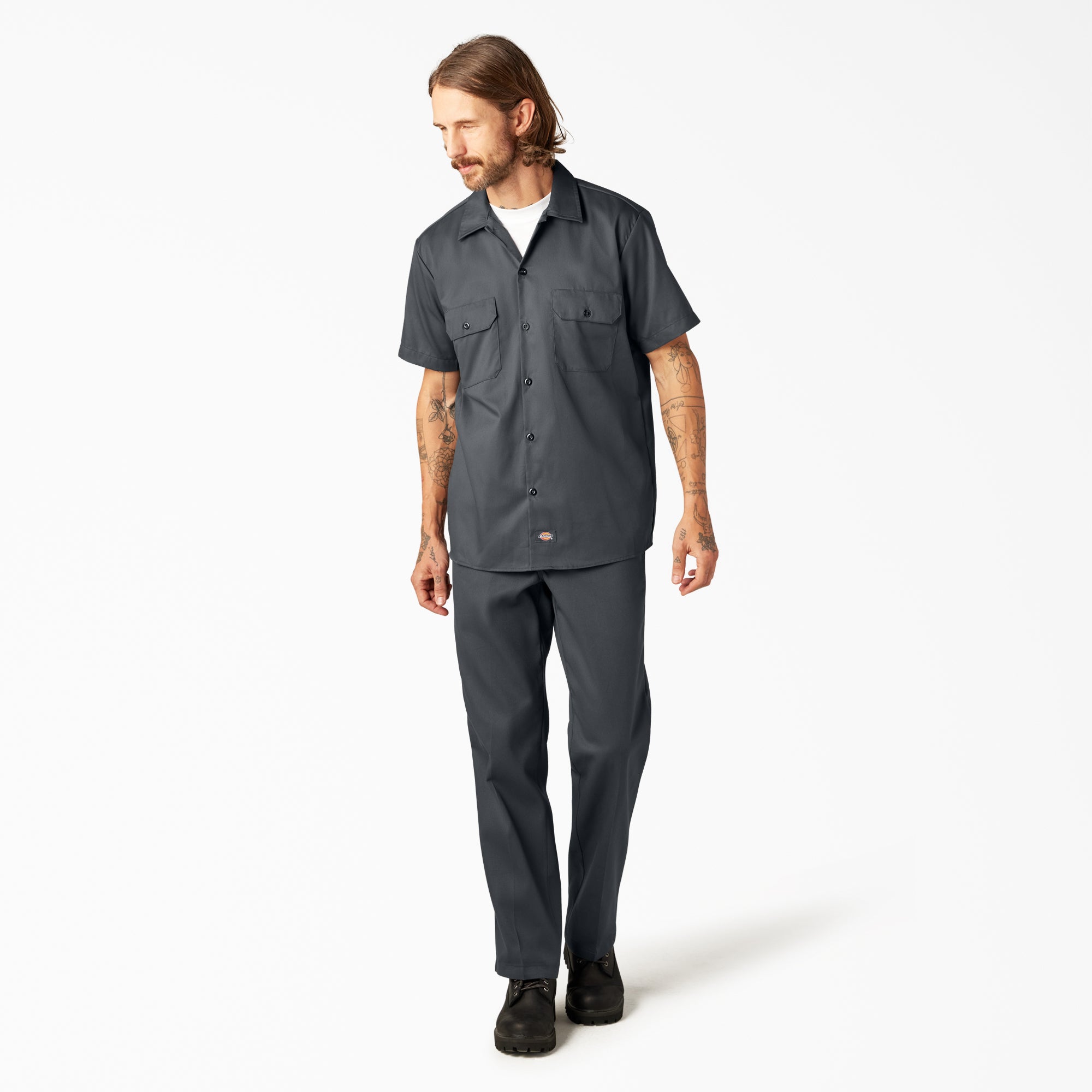 FLEX Slim Fit Short Sleeve Work Shirt - 图片 5