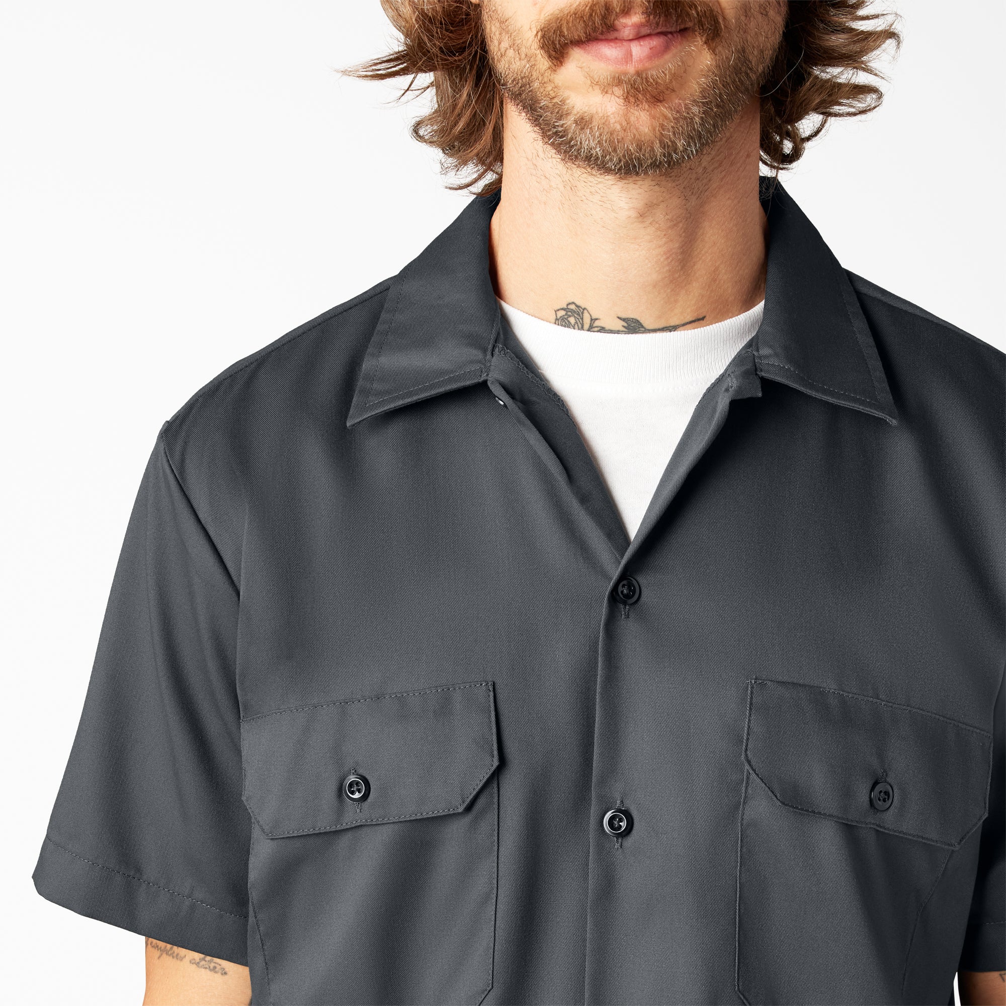 FLEX Slim Fit Short Sleeve Work Shirt - 图片 7