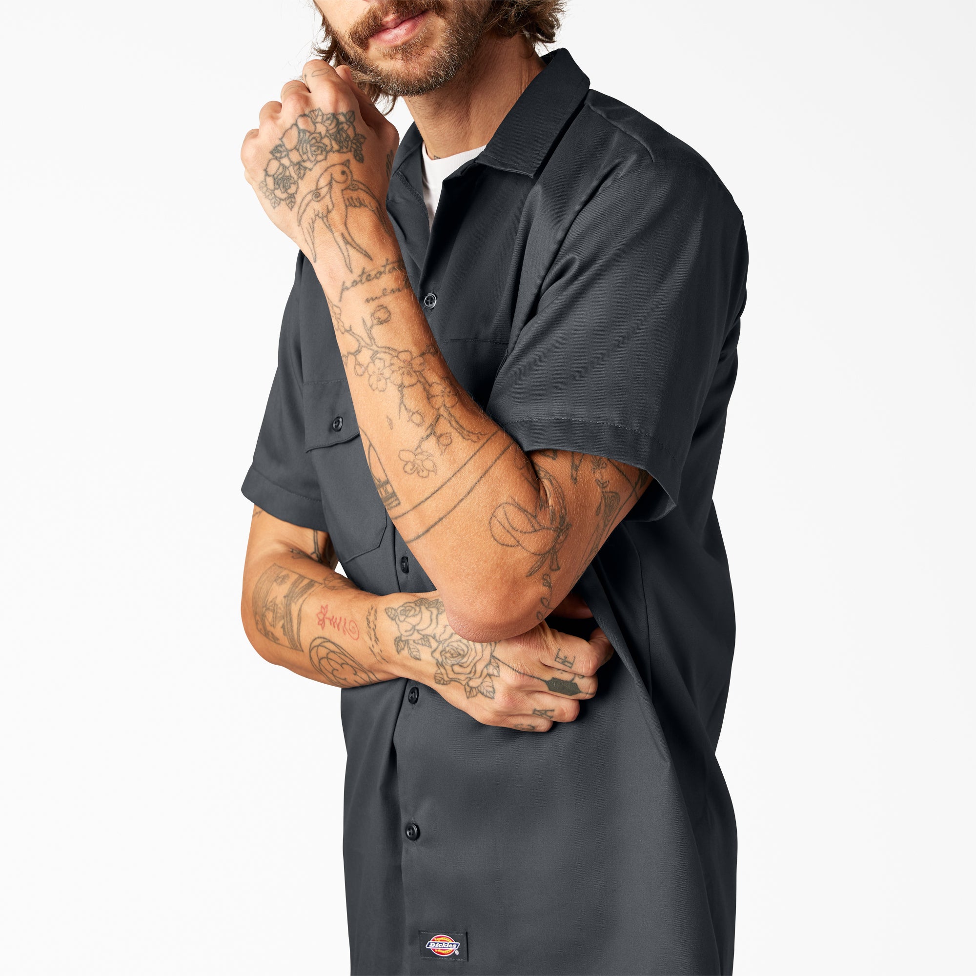 FLEX Slim Fit Short Sleeve Work Shirt - 图片 9